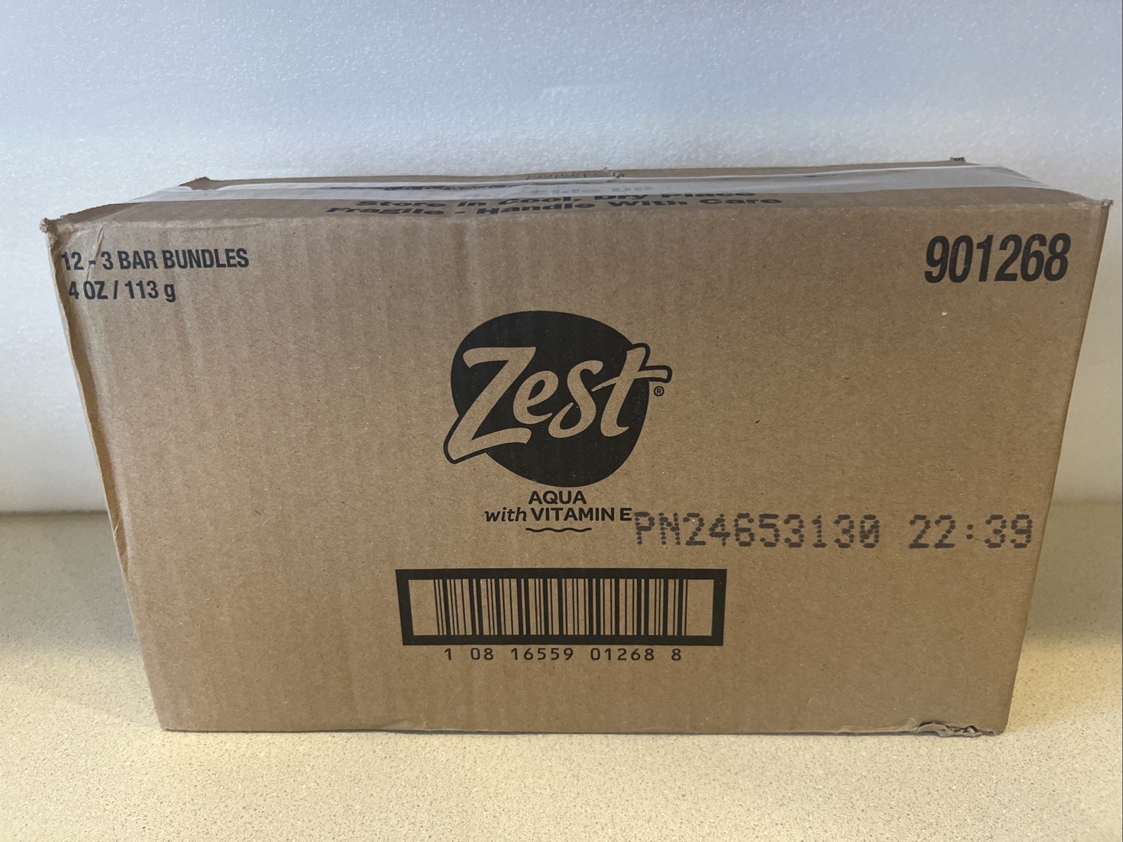 1 Case of Zest Aqua Refreshing Bars with Vitamin E 36 4 Oz Bars