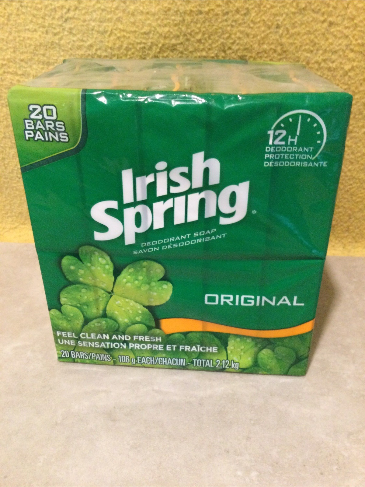 Irish Spring Deodorant Soap Original Bar Soap (Pack of 30) BRAND NEW SEALED