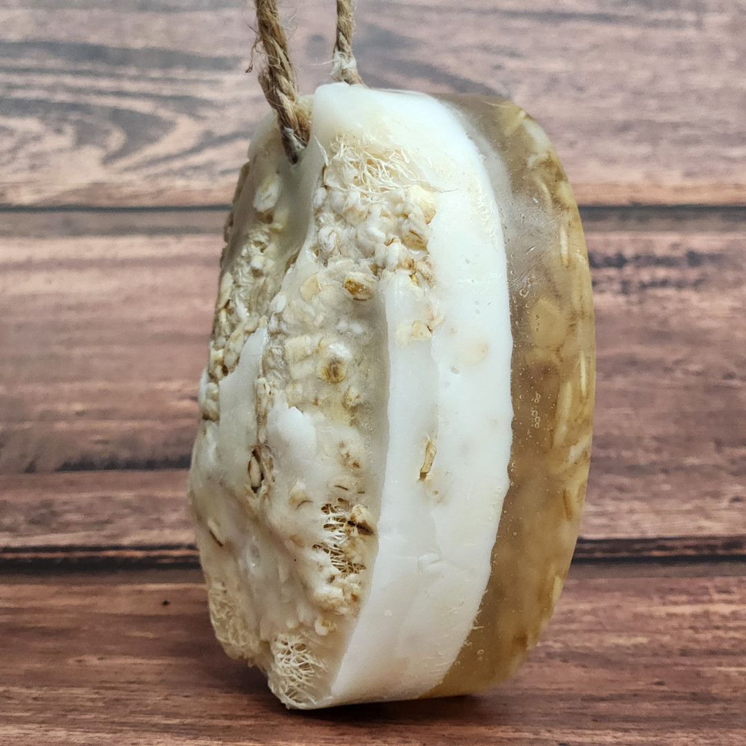 2-in-1 Handmade Soap – With or Without Loofah | Natural Face & Body Bar