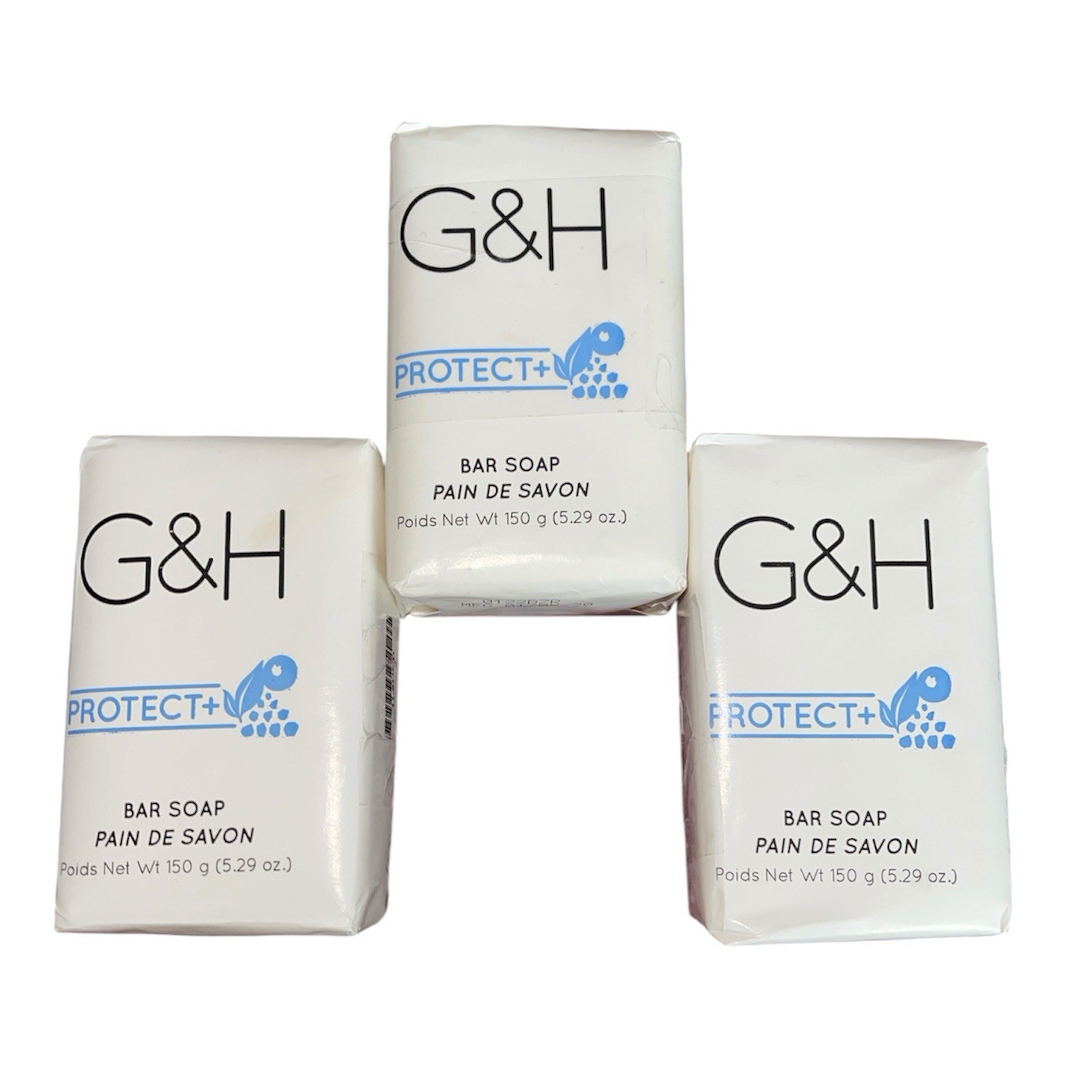Lot of 3 Bars Amway H & G Protect + Soap 5.29 oz Each NOS!