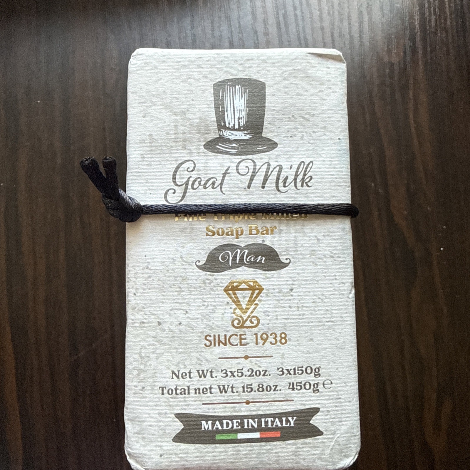 ZENI GOAT MILK FINE TRIPLE MILLED Itay SOAP BAR 3x 5.3OZ EACH Father Day Wrap