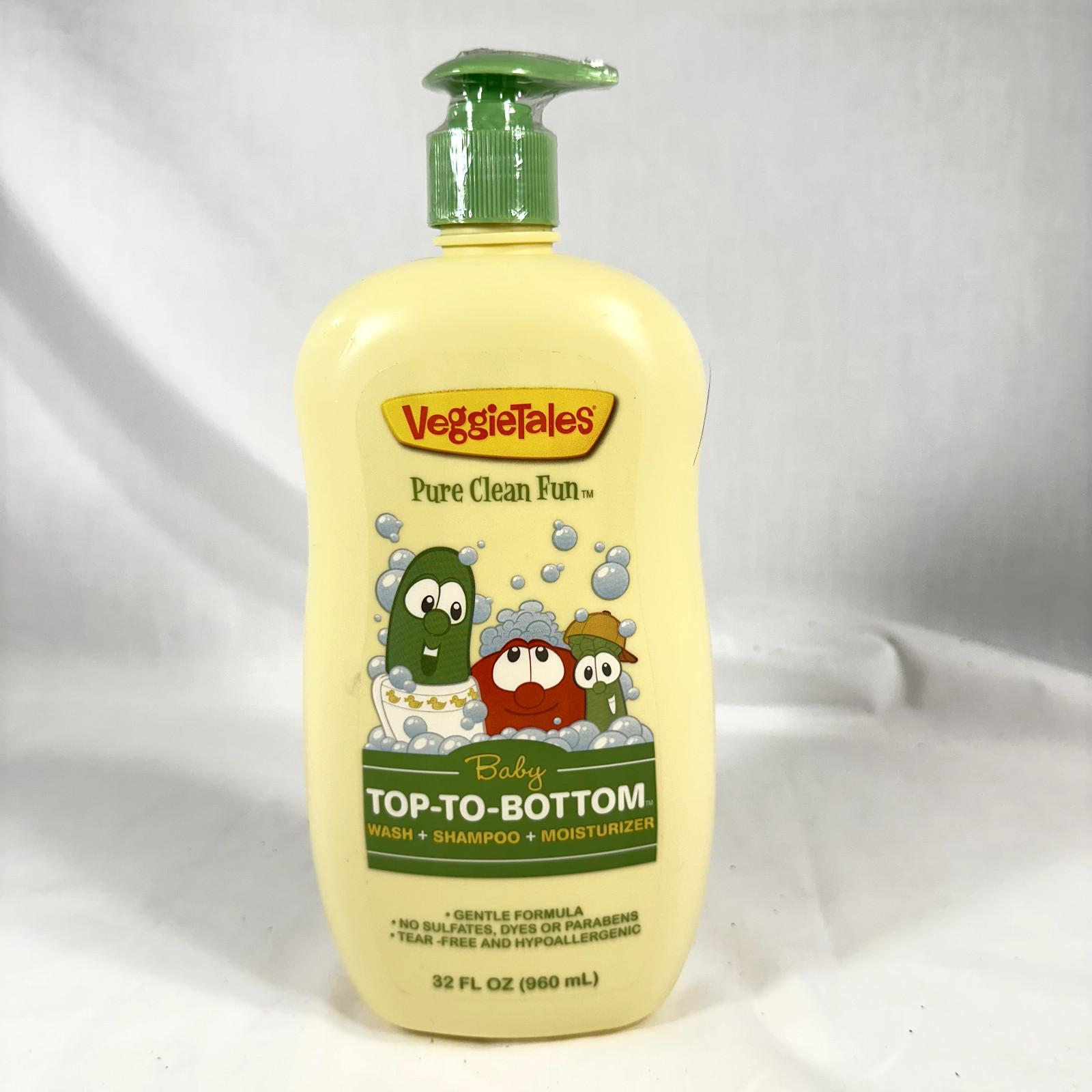 Veggietales Top To Bottom Bath soap NEW Sealed 32 oz No sulfates parabens or dye