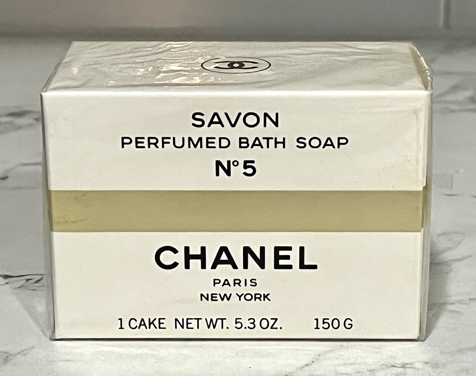 Chanel No. 5 Sabon Perfumed Bath Soap 5.3 oz Sealed Box Damaged Seal READ (#m20)