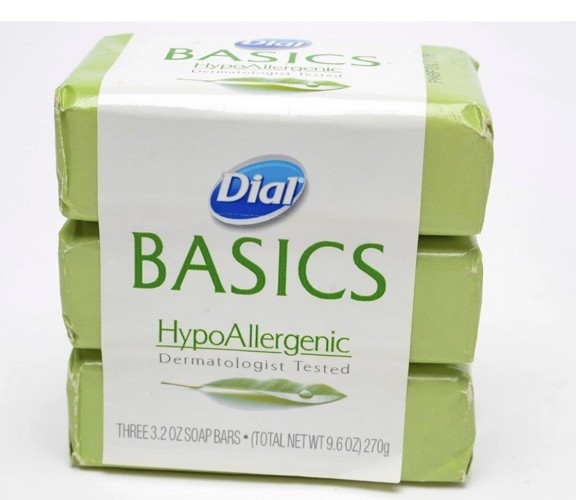 Dial Basics Hypoallergenic Bar Soap 3.2 oz x3 Discontinued Sensitive Skin New