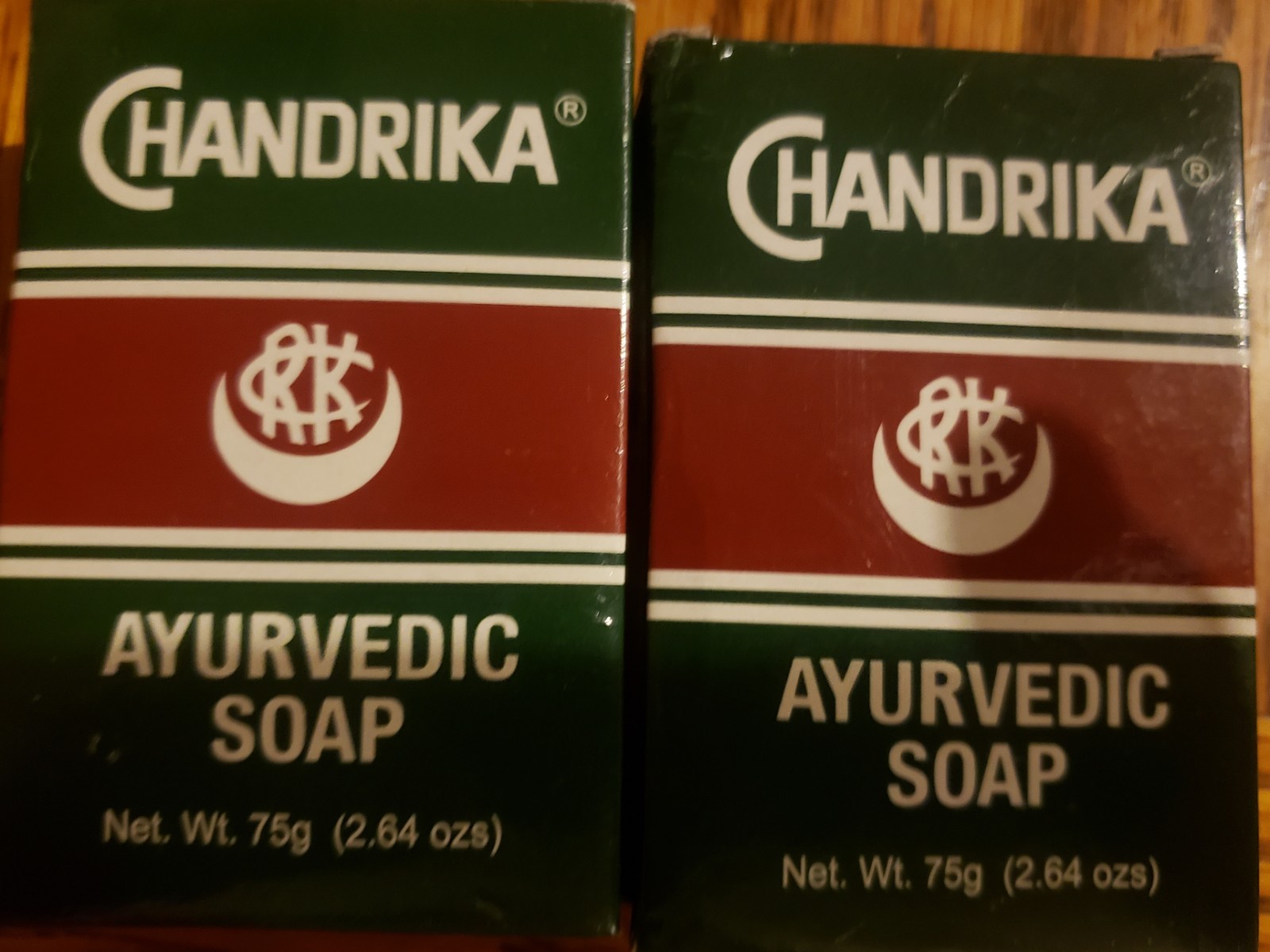 LOT OF 2 New In Box Chandrika Ayurvedic Soap Vegan All Skin Types Made In India