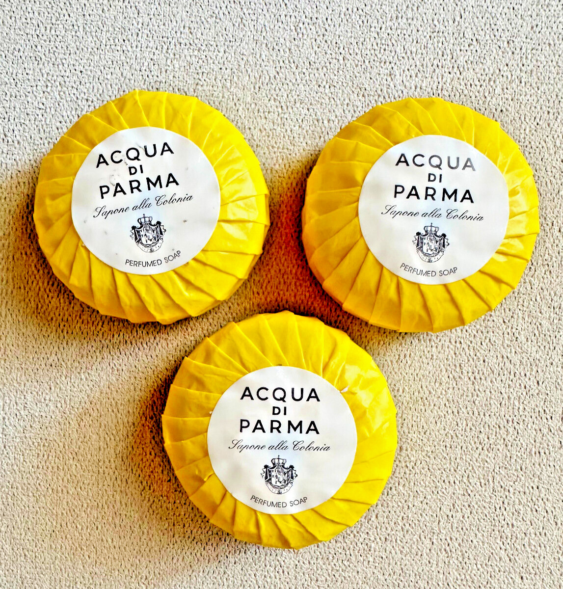 AQUA de PARMA LUXURY SOAPS BUNDLE X 3_NEW & SEALED 3 SOAPS_ DISCOUNT!