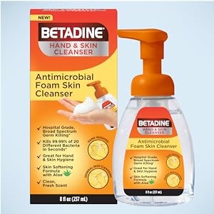 Antiseptic Cleansing Foam Pump, 8oz, Antibacterial Body Wash, Antimicrobial Hand