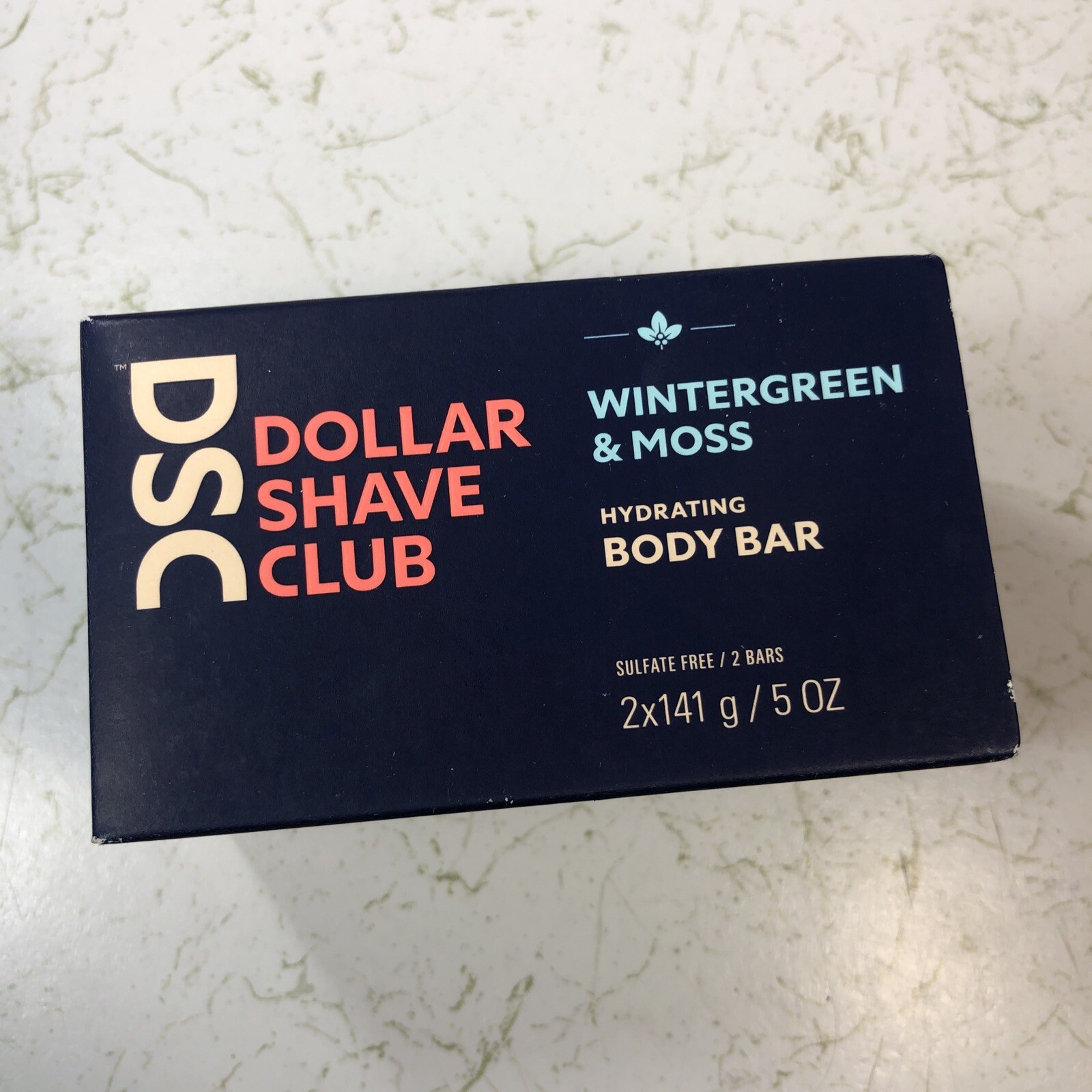 Dollar Shave Club DSC – Hydrating Body Bar Soap 2 Pack Wintergreen & Moss 5oz Ea