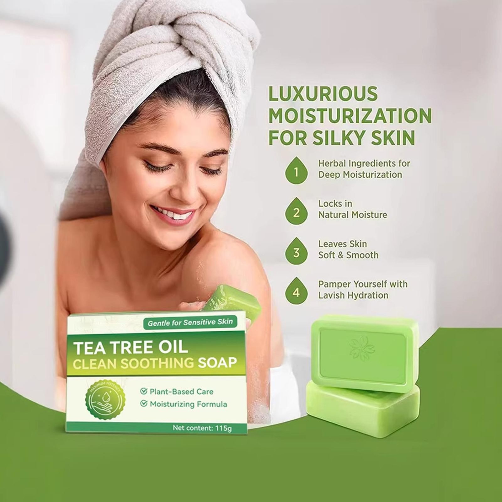 Veloma Soap Againstfungal Soap Relief Soap Bar –Body Wash Designed For Face Tea