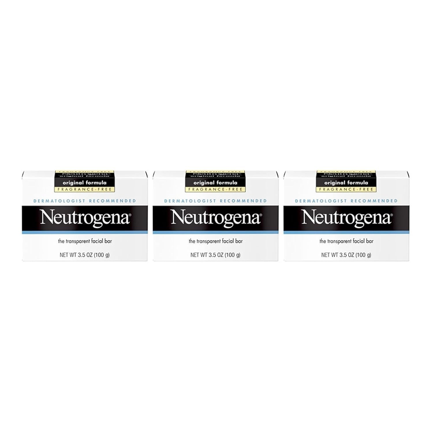 Daily Use Neutrogena Facial Cleansing Bar – 3.5 oz Hypoallergenic for Clear Skin