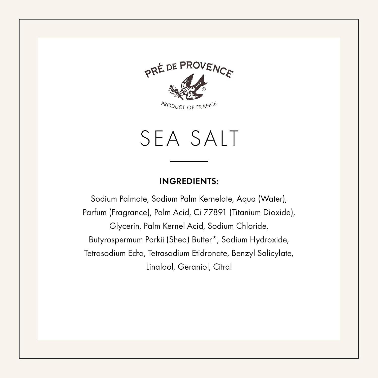 Luxurious Artisanal Soap Bar with Organic Shea Butter – Sea Salt Scent, 5.3 oz