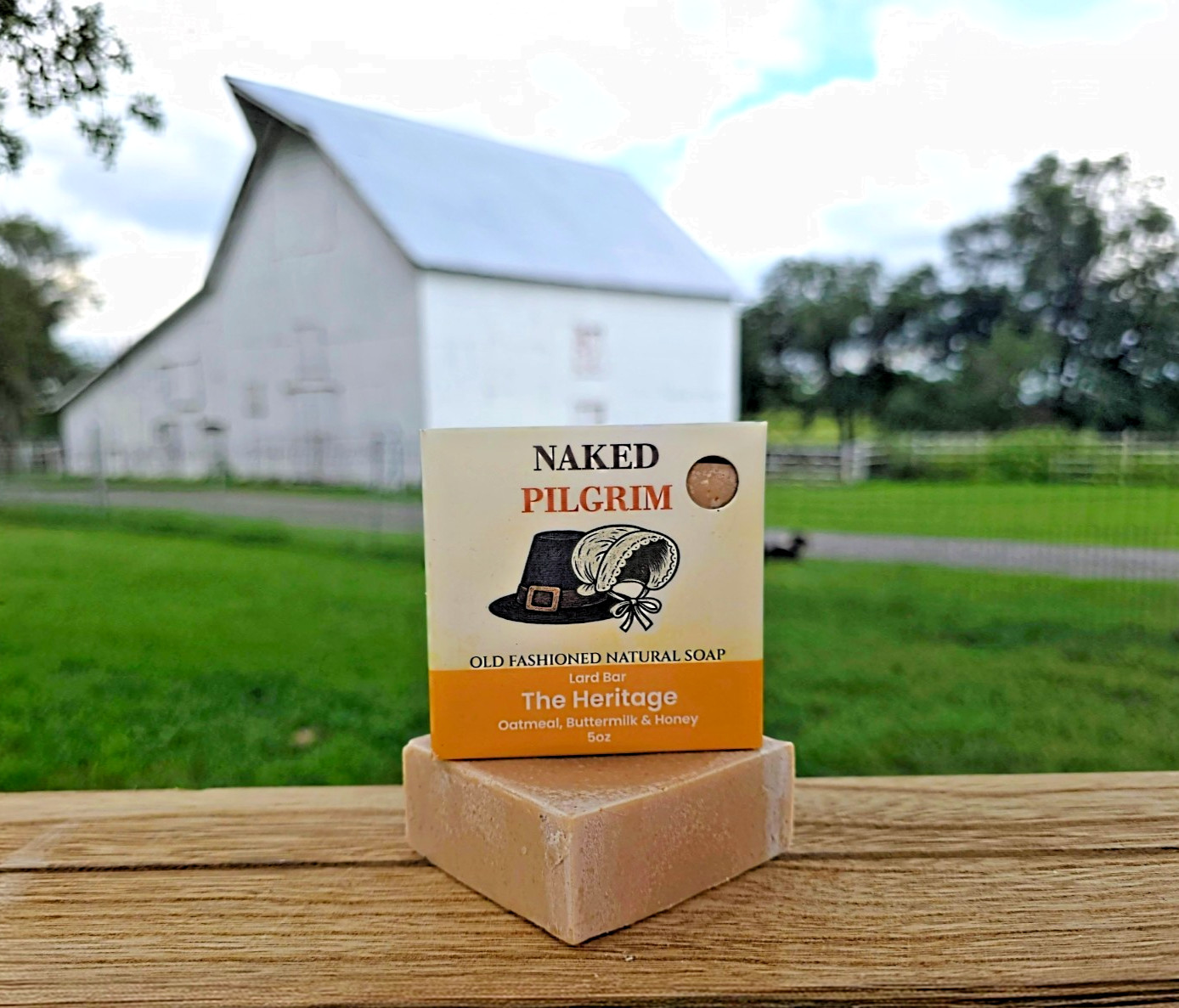 Oatmeal, Buttermilk and Honey, Lard Soap, Extremely Moisturizing 5oz