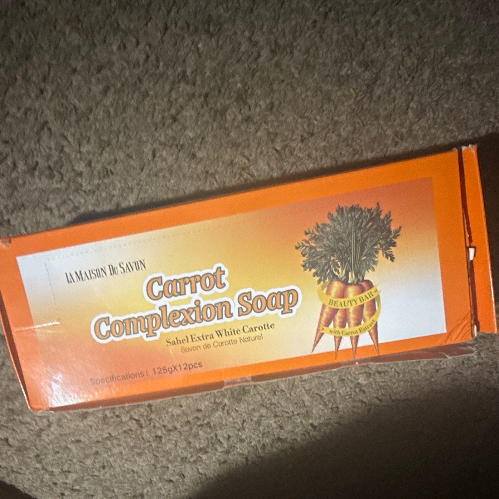 LA MAISON DU SAVON Beauty Bar Complexion Soap Carrot 12 x 125g Body