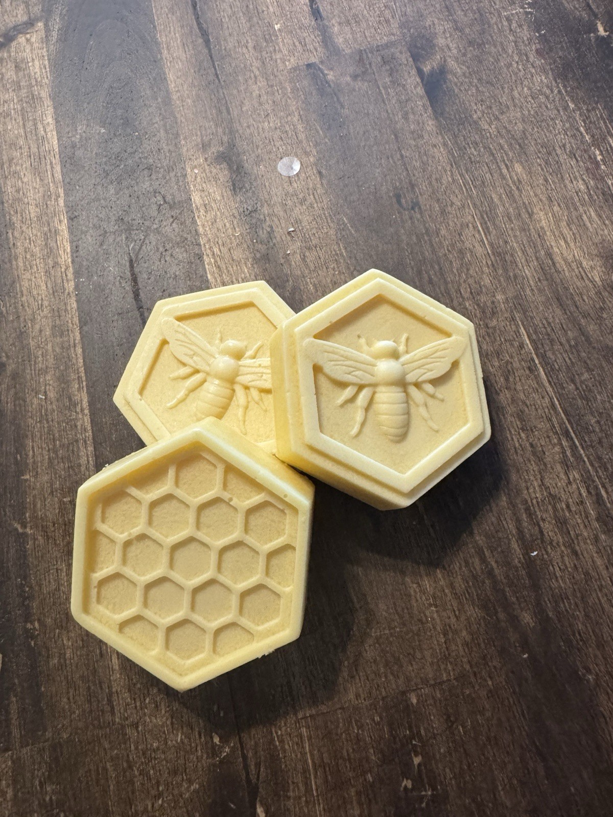 Individual Honeycomb Pattern Shea Hand Soap. Essential Oils: Honey Almond