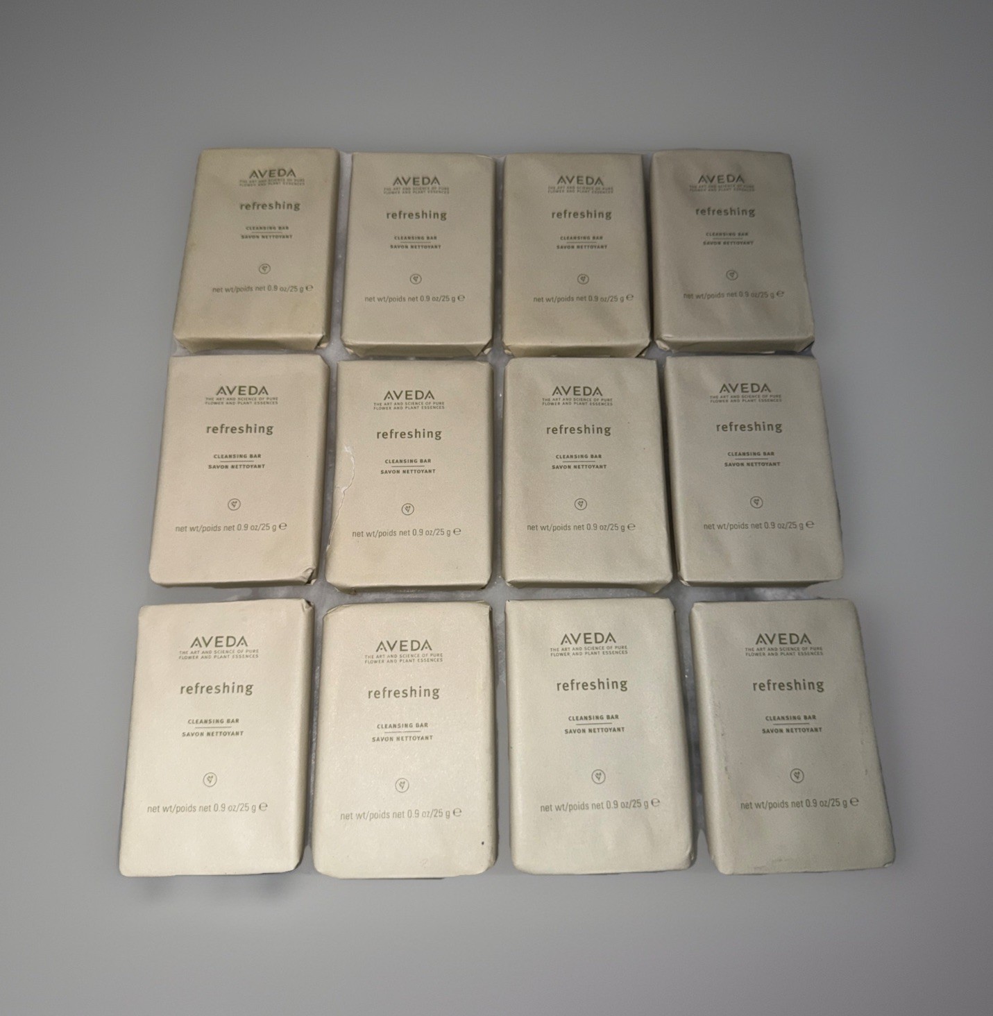 12 AVEDA REFRESHING CLEANSING BARS 0.9 oz/25g EACH NOS FREE SHIPPING .
