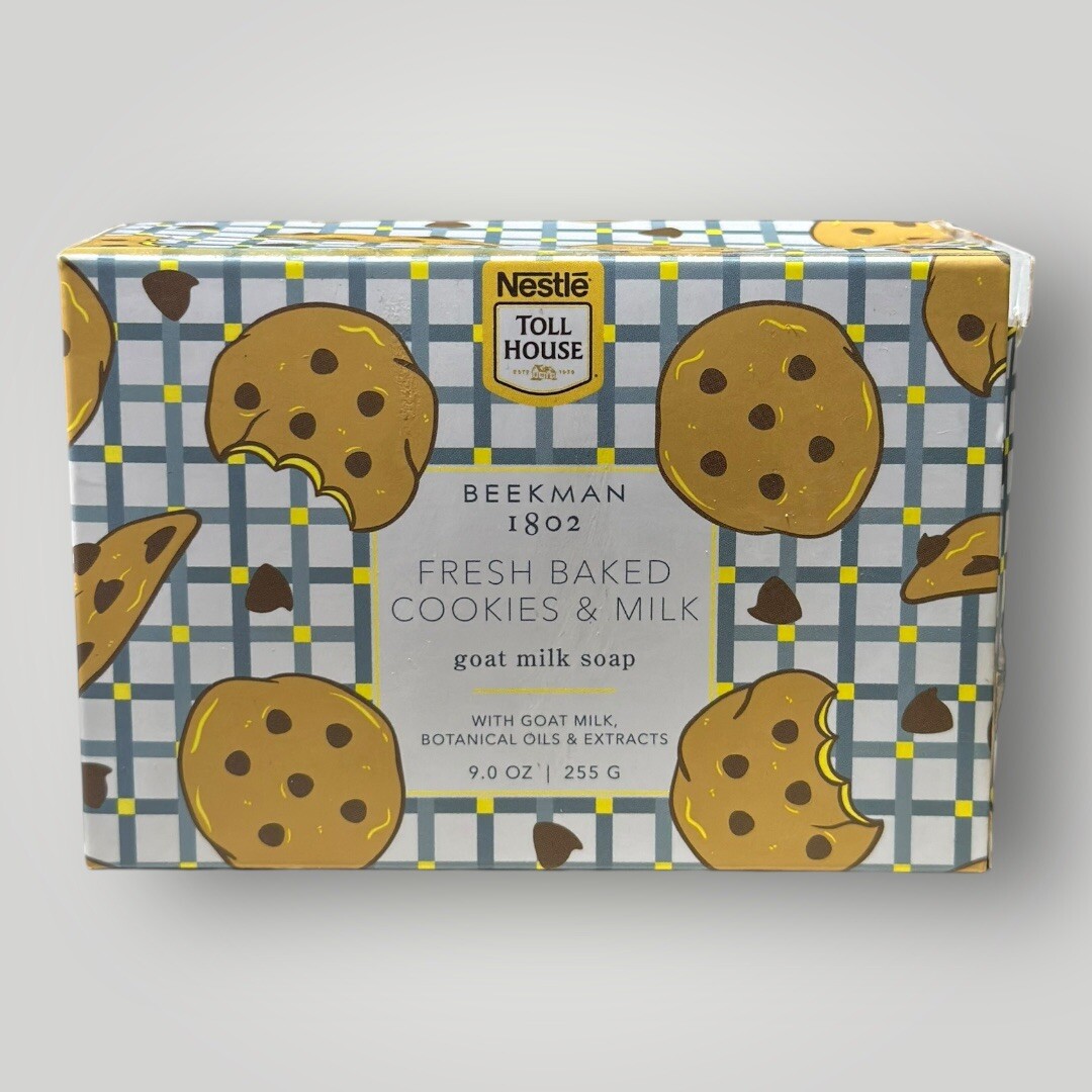 (2) Beekman 1802 Nestle Toll House 9oz Fresh Baked Cookies&Milk- Goat Milk Soap