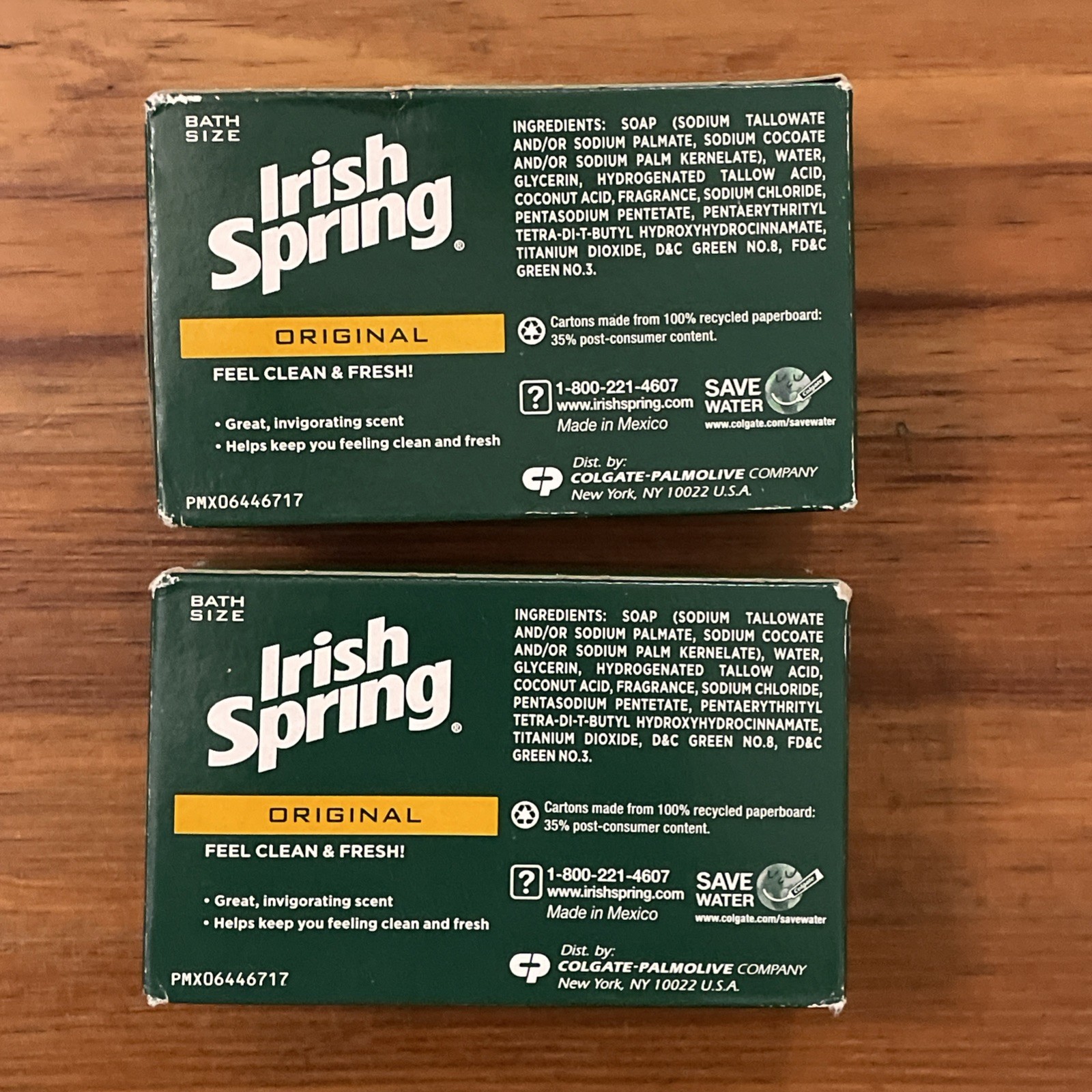 Irish Spring Original Deodorant Soap Lot 2 3.7 oz Older Formula No Flaxseed Disc