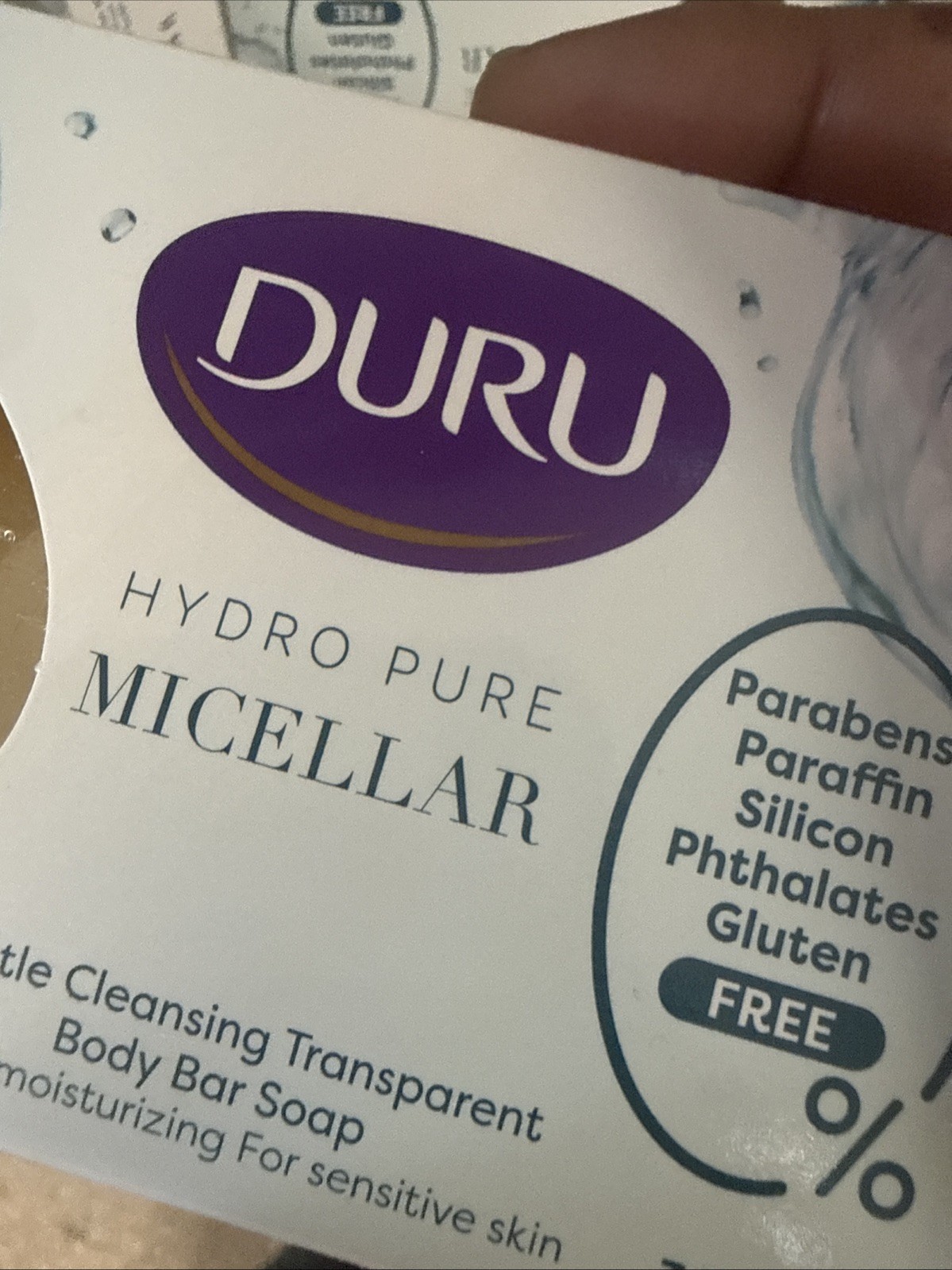 Lot Of 4 Duru Hydro Pure Micellar Gentle Cleansing Body Bar Soap 3.75 oz 07/2028