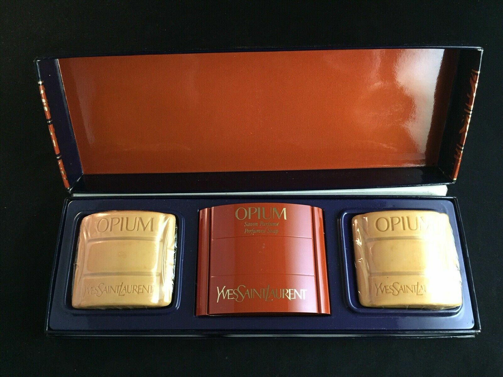 OPIUM PERFUMED SOAPS Yves Saint Laurent SEALED 9.9 oz Original Scent