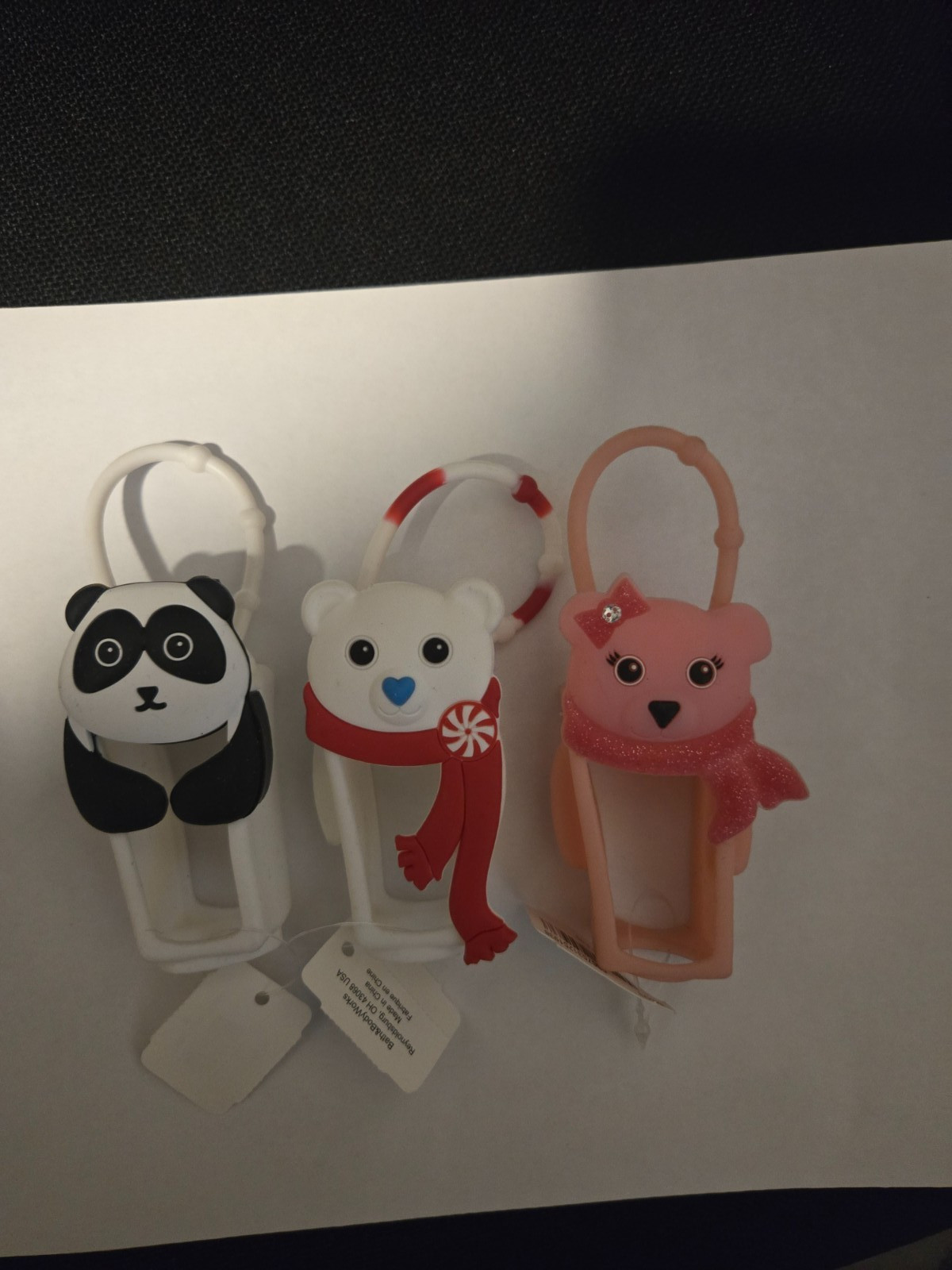 BATH AND BODY WORKS BEAR POCKETBAC HOLDER X3 SQUARE DISCONTINUED