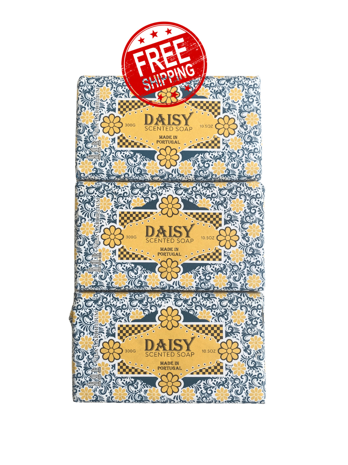 Daisy Scented Soap Made in Portugal (3-Pack)