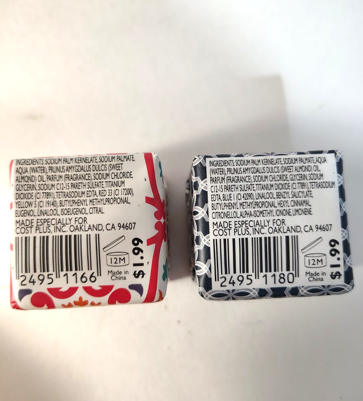 2 : Addison & Gates White Tea & Lily and Lotus flower Soap. 1.9 oz each