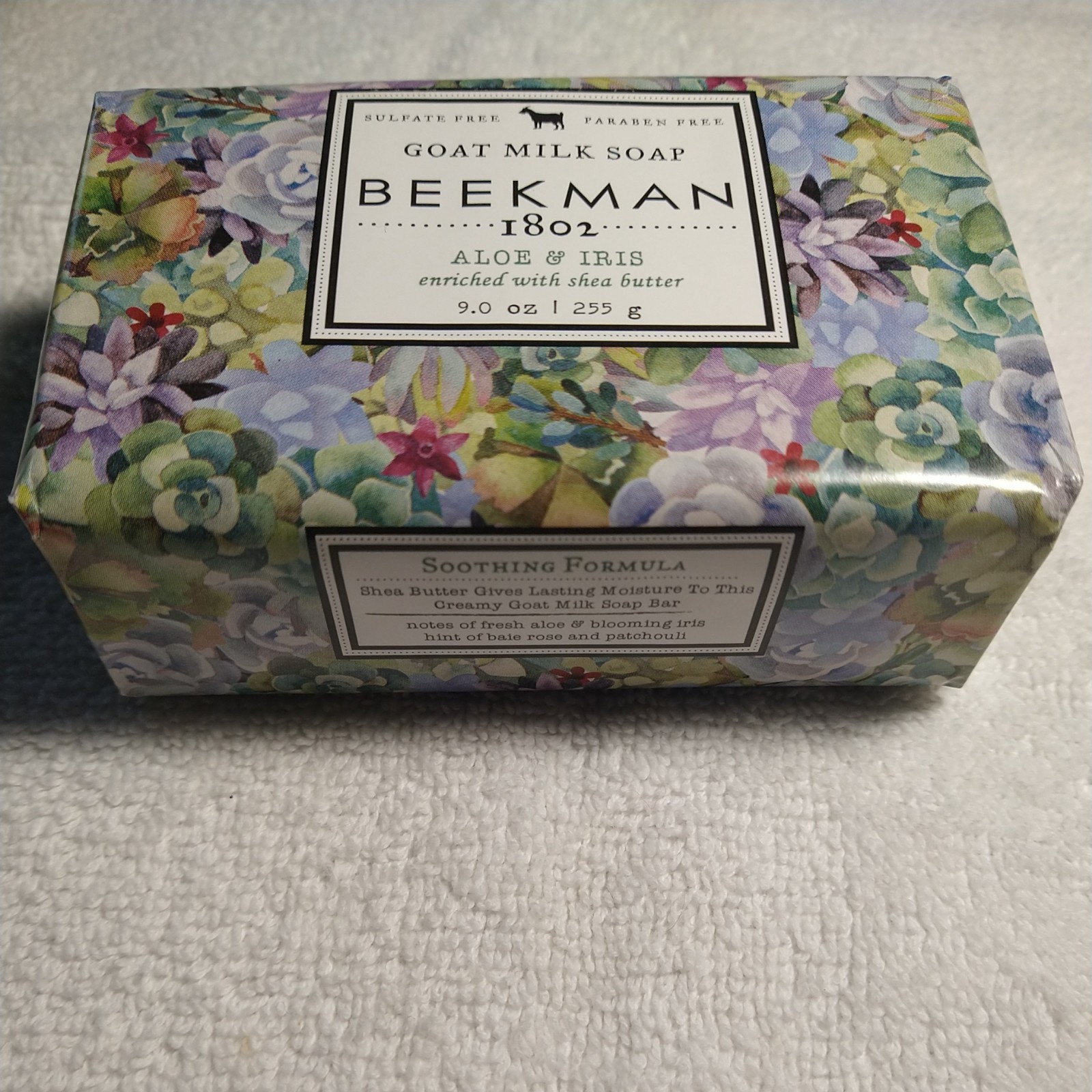 Beekman 1802 Goat Milk Soap Bar – Aloe & Iris – 9 oz / 255 g