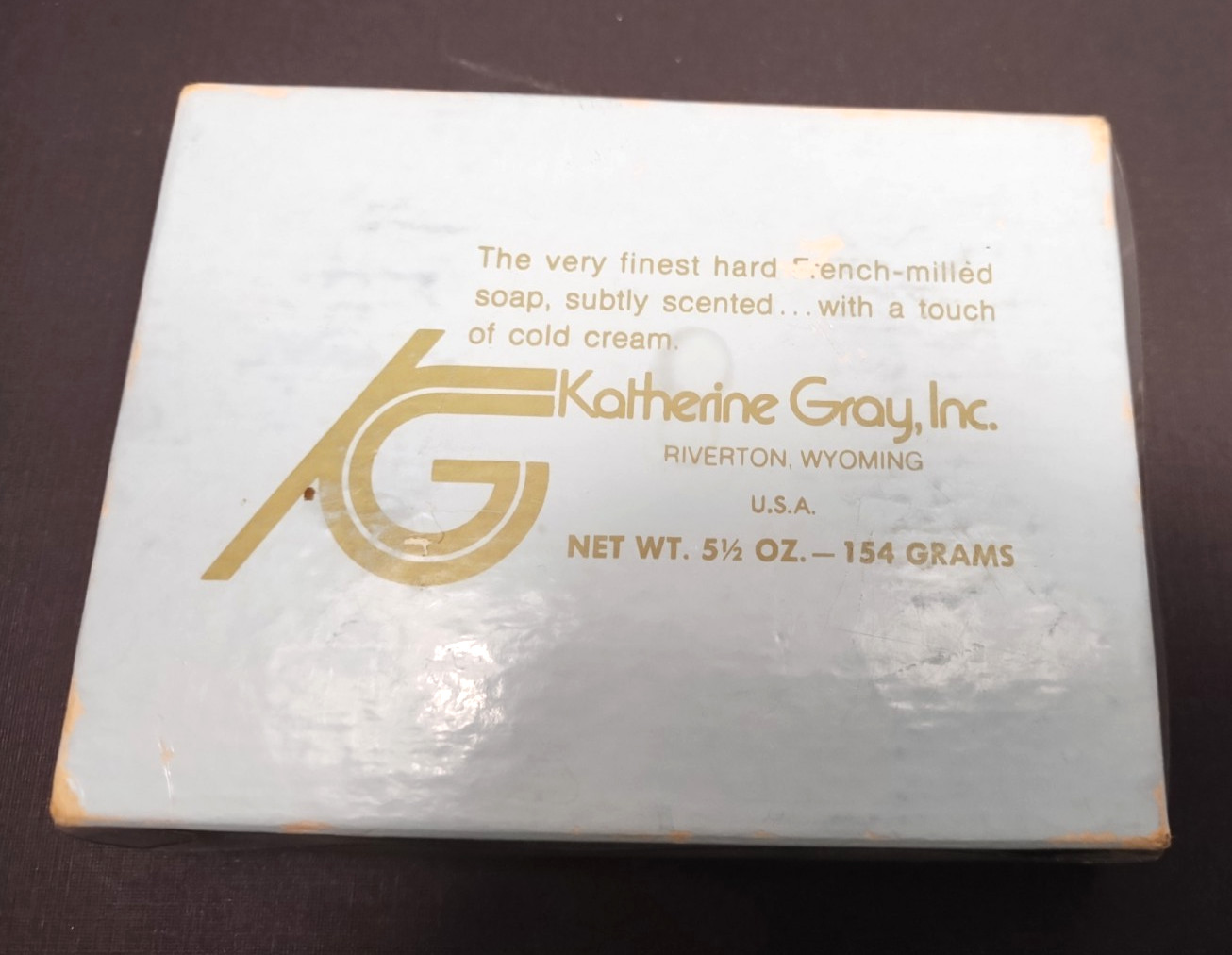 2 Bars of Vintage Katherine Gray French Milled Soap Monogram Letter U Sealed NOS