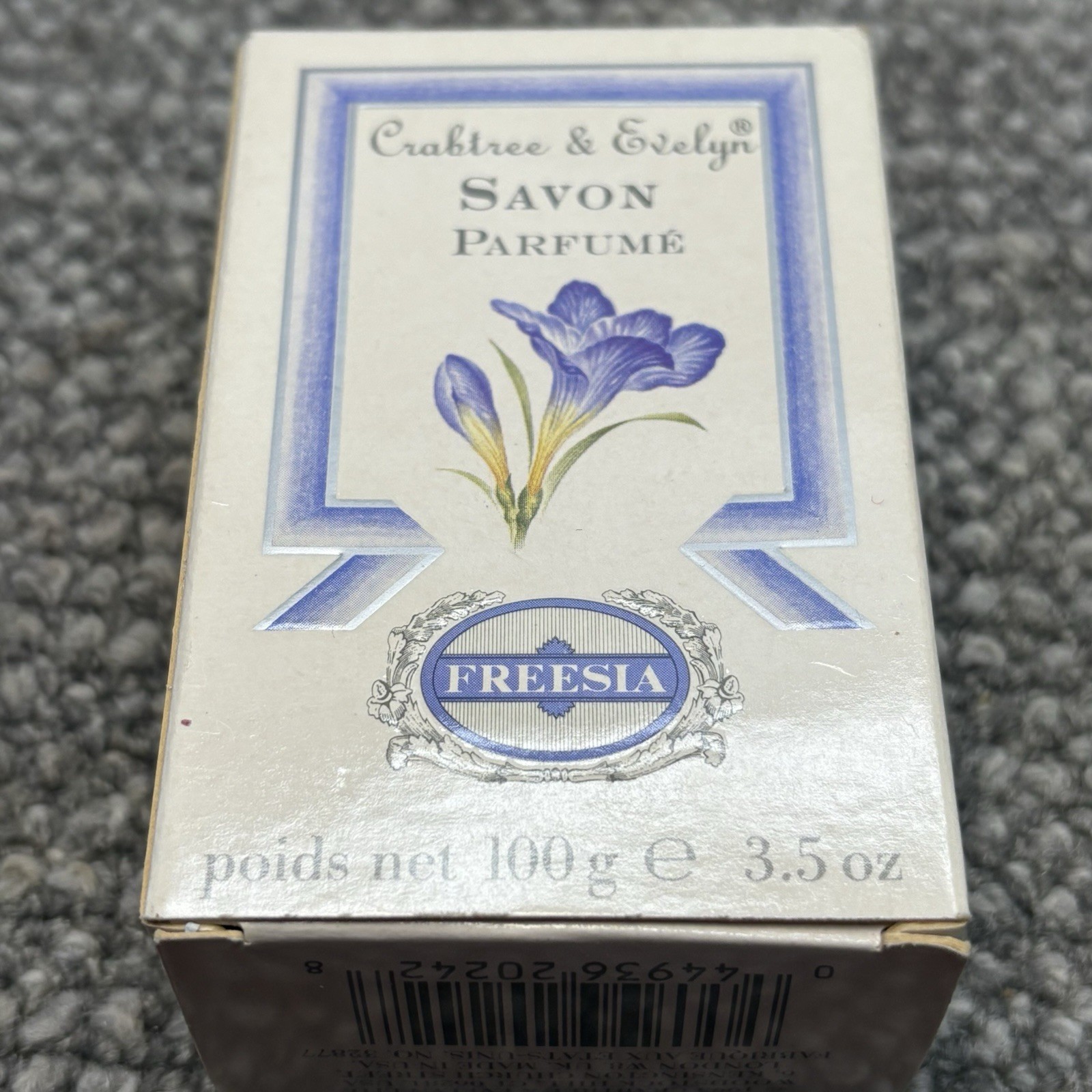 Crabtree Evelyn Soap New Freesia 3.5 Oz Savon Perfum 1993 Discontinued