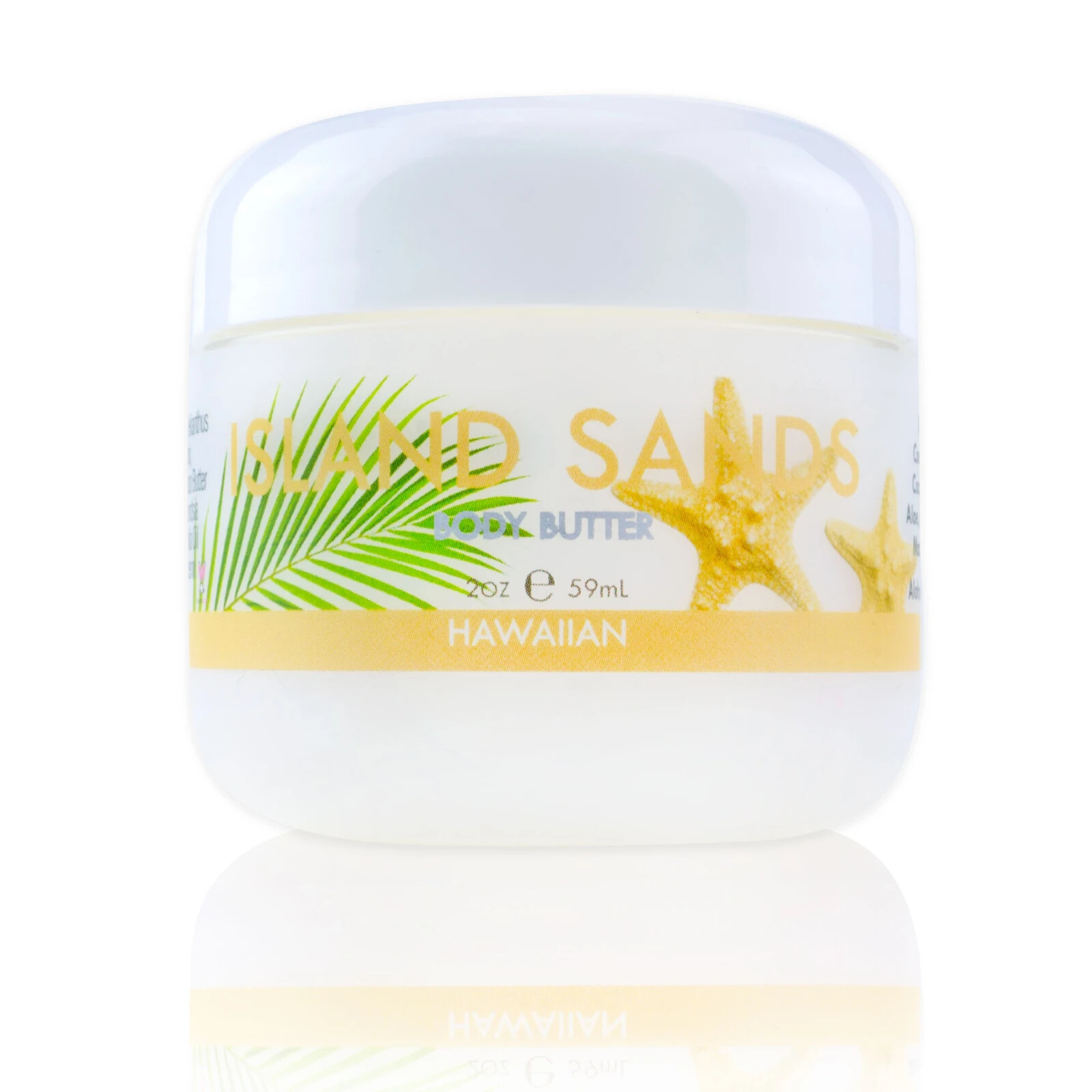 Maui Soap Co Tropical Body Butter ISLAND SANDS Aloe, Macadamia Nut & Coconut