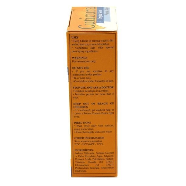 Cuticura Face & Body Deep Cleansing Bar Soap Blemish Prone Skin 3 oz Pack of 6