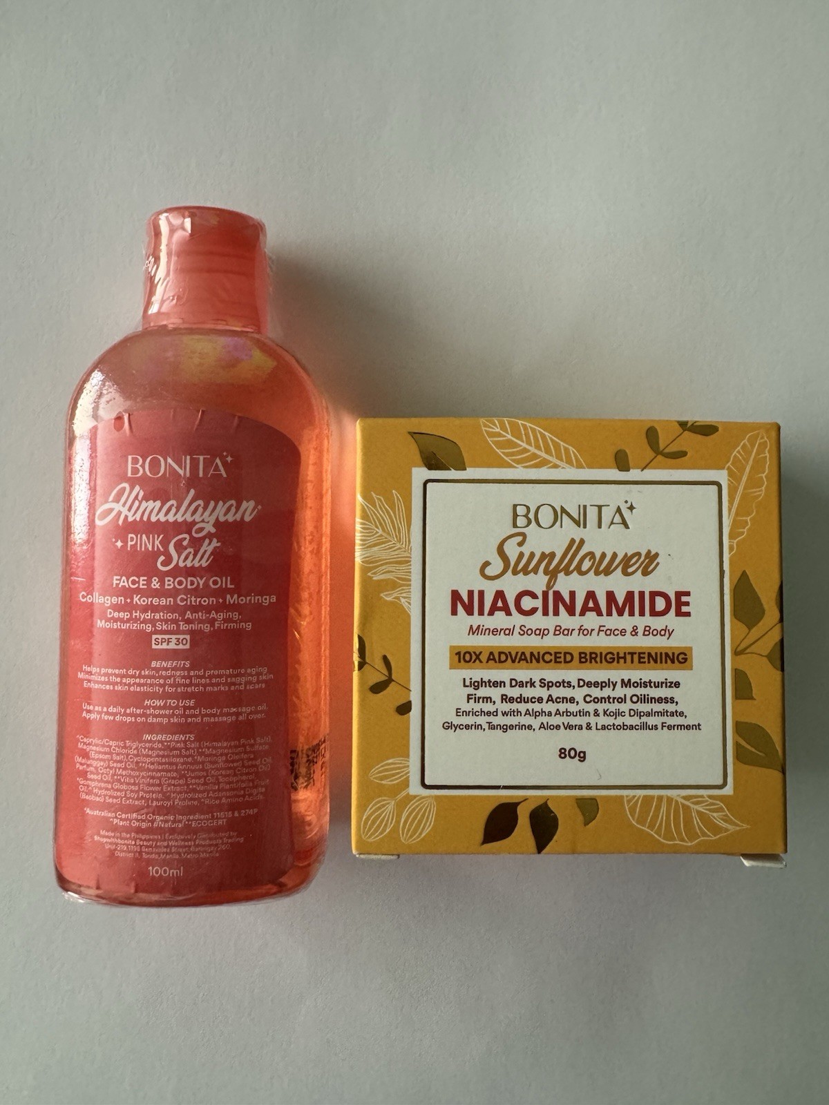 Bonita Himalayan Pink Salt Oil And Sunflower Niacinamide Mineral Soap