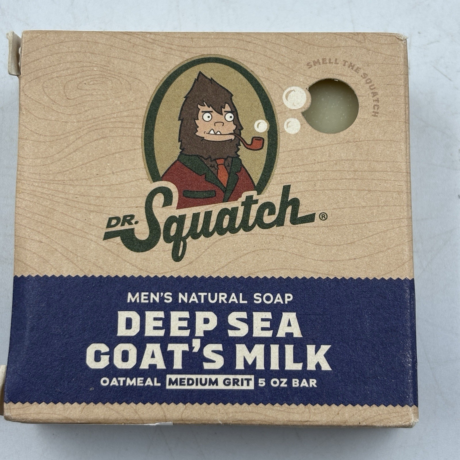 Dr. Squatch Deep Sea Goats Milk Natural Soap Bar Med Grit 5oz Stocking Stuffer