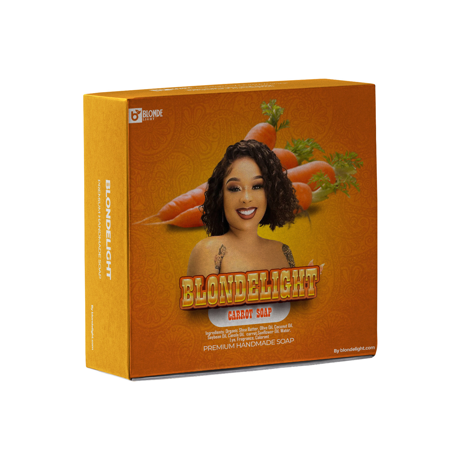 BLONDELIGHT Carrot Soap | Moisturizing & Nourishing Face & Body Bar