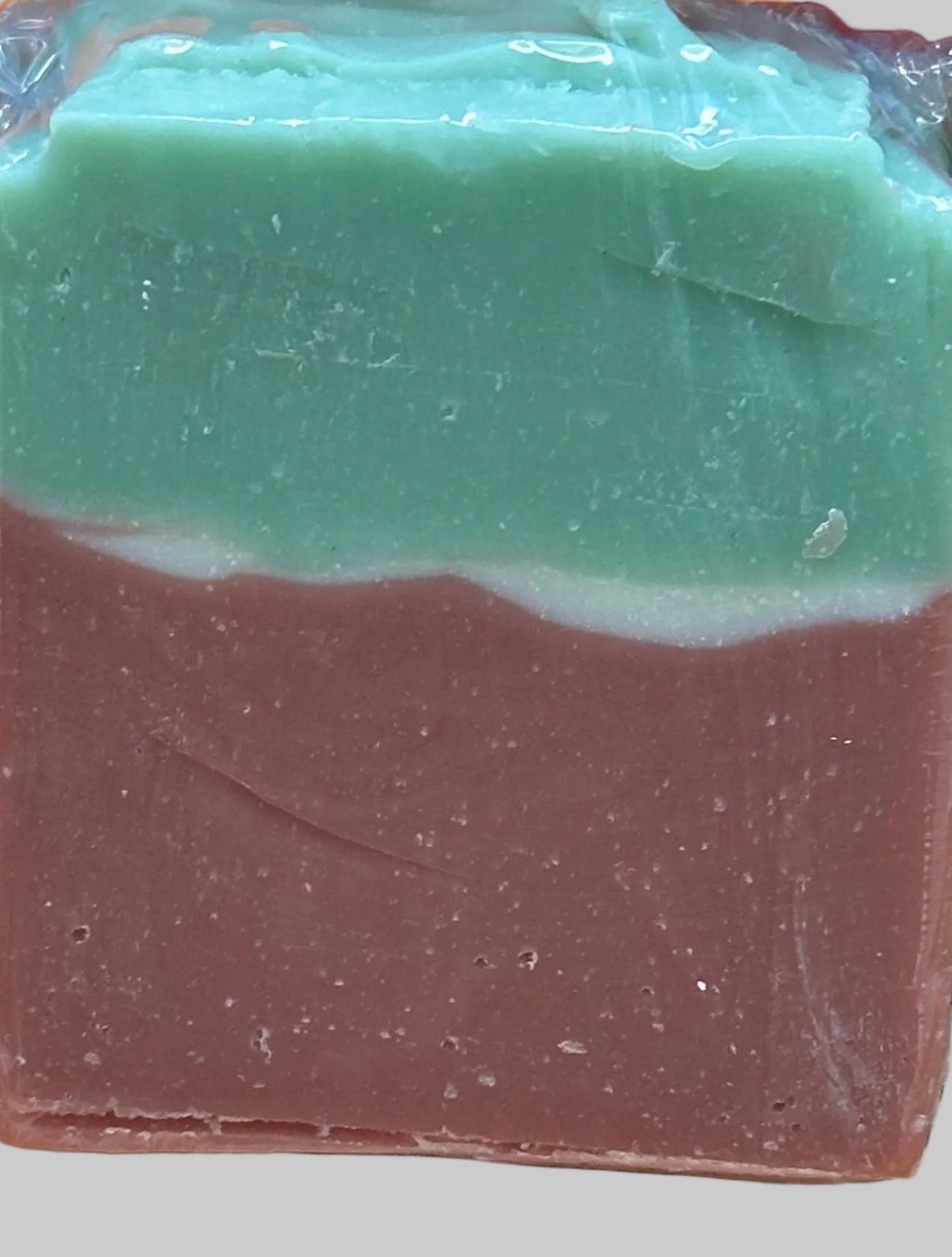 Tallow Layered Red/White/Green Rectangular Body Bar Soap for Body Women Men