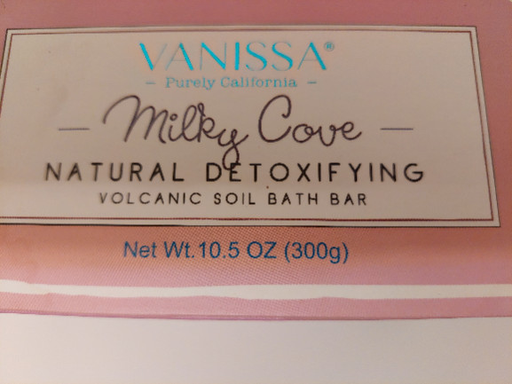 Vanissa Milky Cove Natural Detoxifying Volcanic Soil Bath Bar New In Box 10.5 Oz