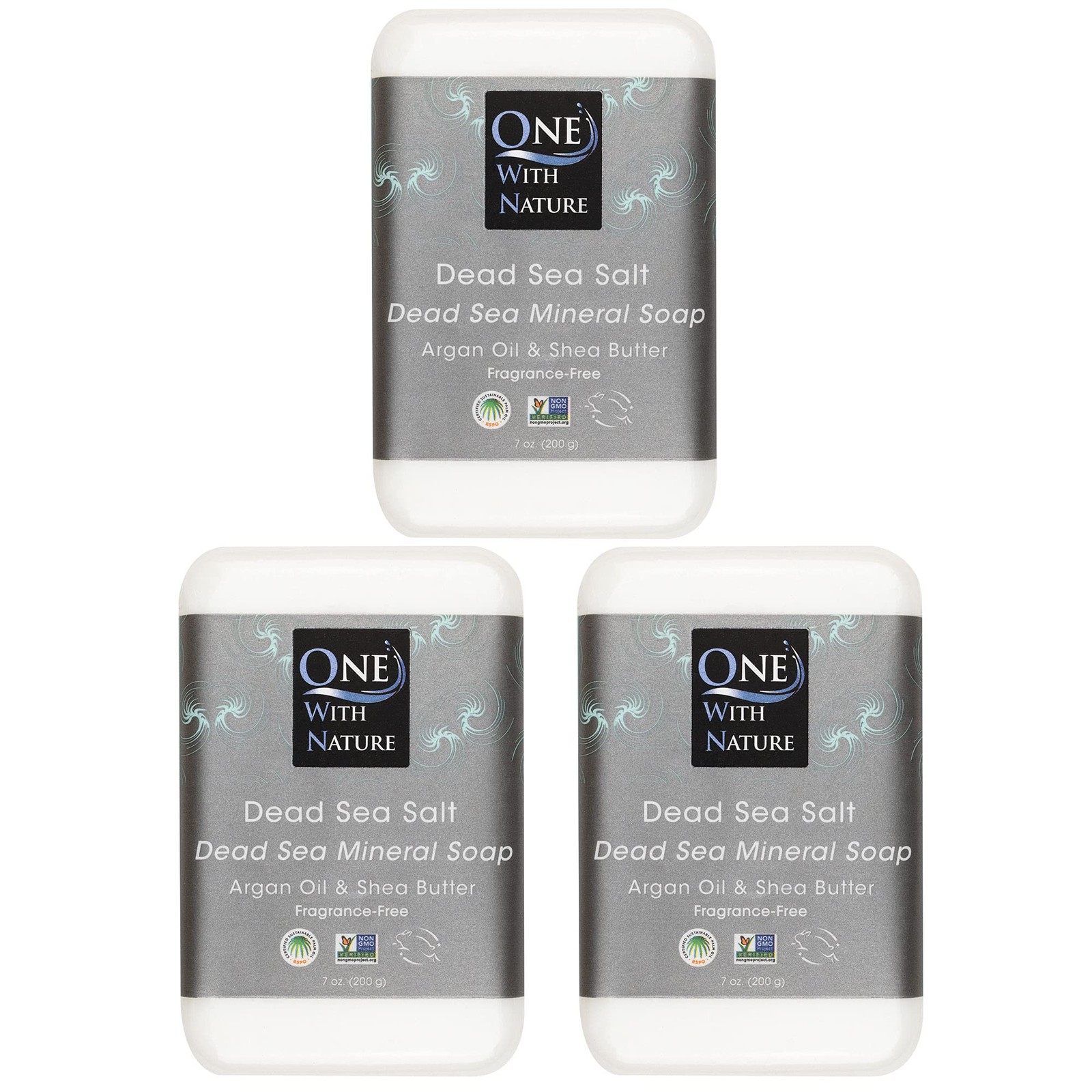 DEAD SEA Salt SOAP 3 PK – Shea Butter, Argan Oil, Magnesium, Sulfur, Minerals…