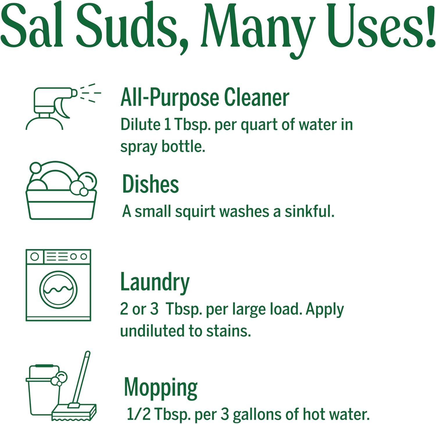 Dr. Bronner’S Pure-Castile Magic Soap Variety Pack & Sal Suds Biodegradable Clea
