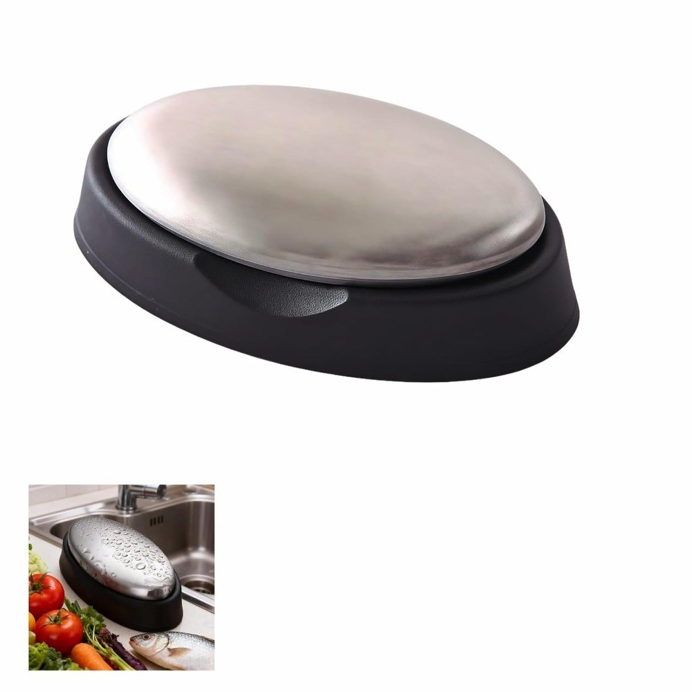Stainless Steel Soap Bar Remove Odor from Hands Garlic Onion Fish Smells Metal