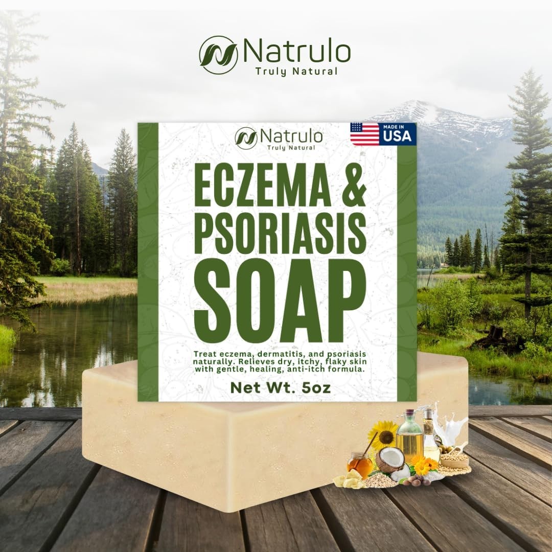 Eczema Soap Bar for Face and Body – All Natural Dermatitis, Psoriasis Treatment