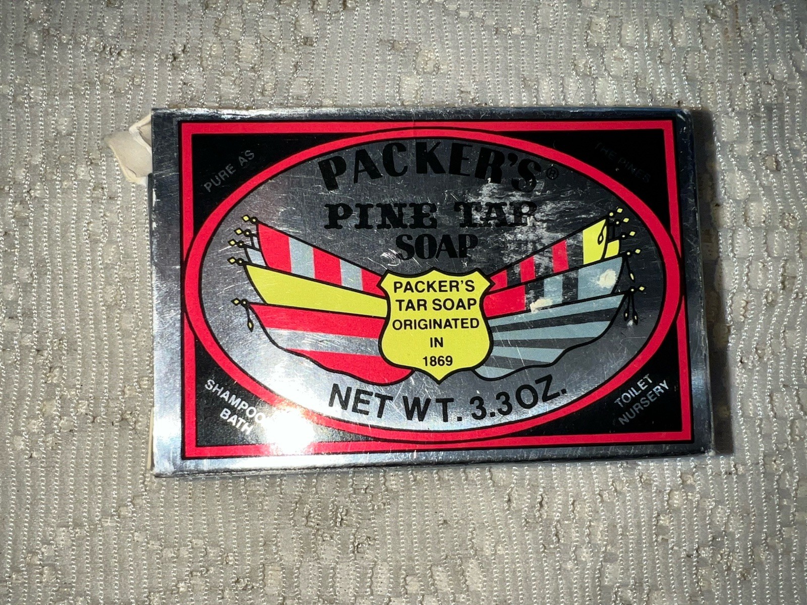 1970’s-80’s Vintage Packer’s Pine Tar Soap, 3.3 Oz., New In Box!