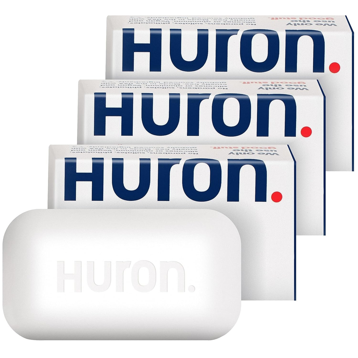 Huron Bar Soap – Citrus + Eucalyptus, 3 Pack – Crisp & Invigorating Scent of …