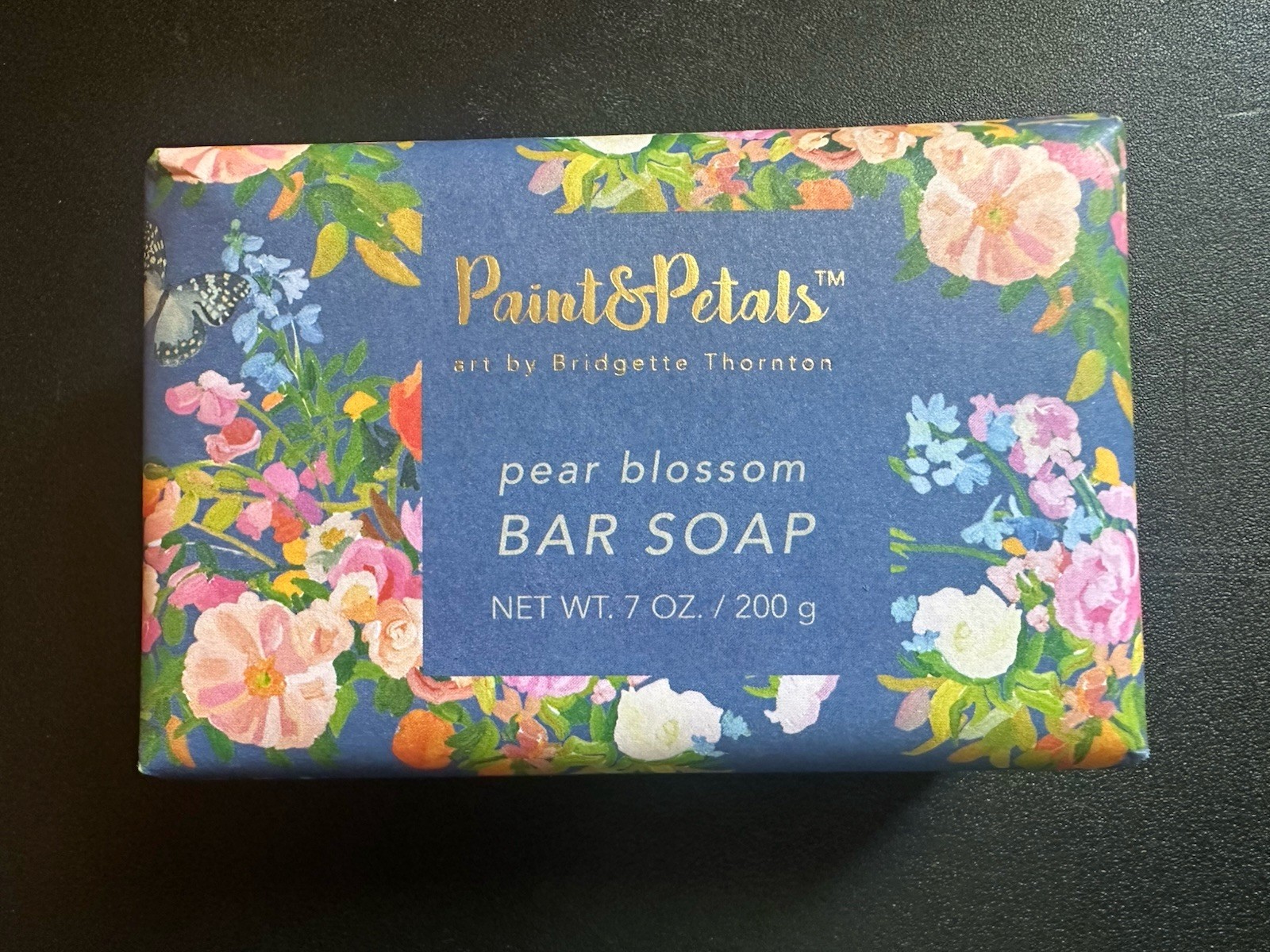 Paint & Petals Pear Blossom Bar Soap 7 oz Full Size Bar Sealed