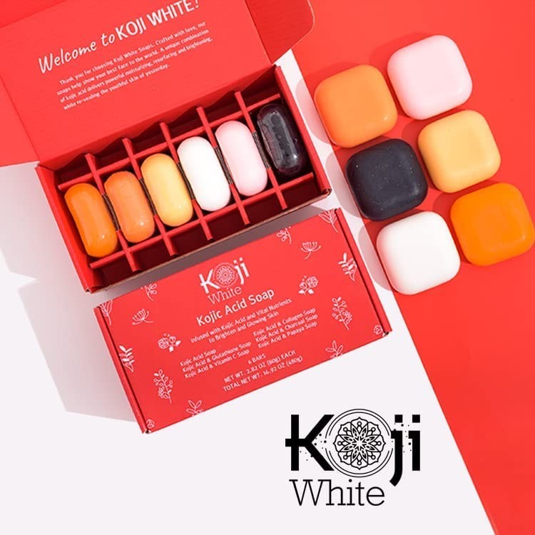 Jabon Blanqueador Koji White Acido Kojico y Acido Hialuronico Hidratacion Facia