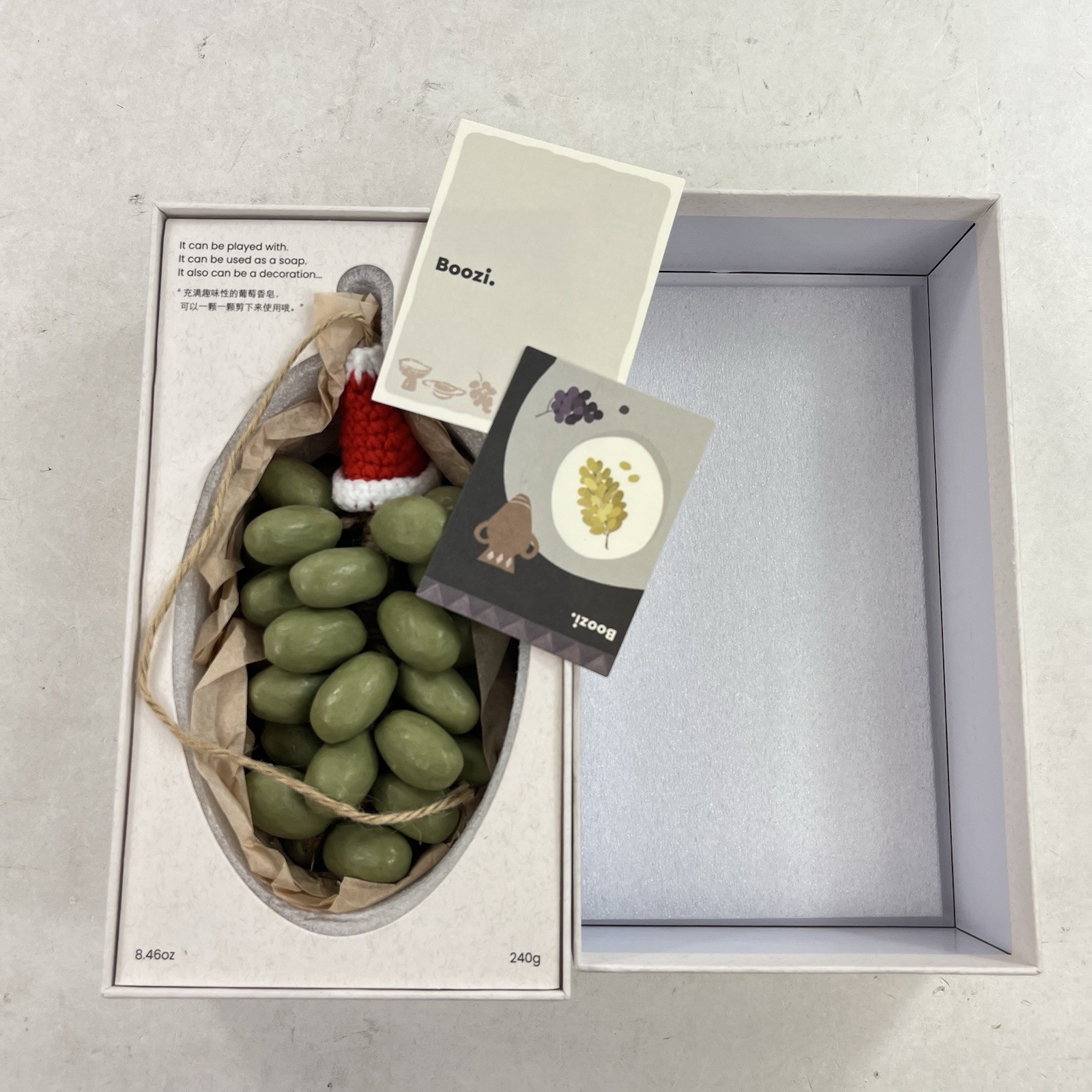 Boozi Grape Soap Facial & Body Natural Hand Made Decorative Vine