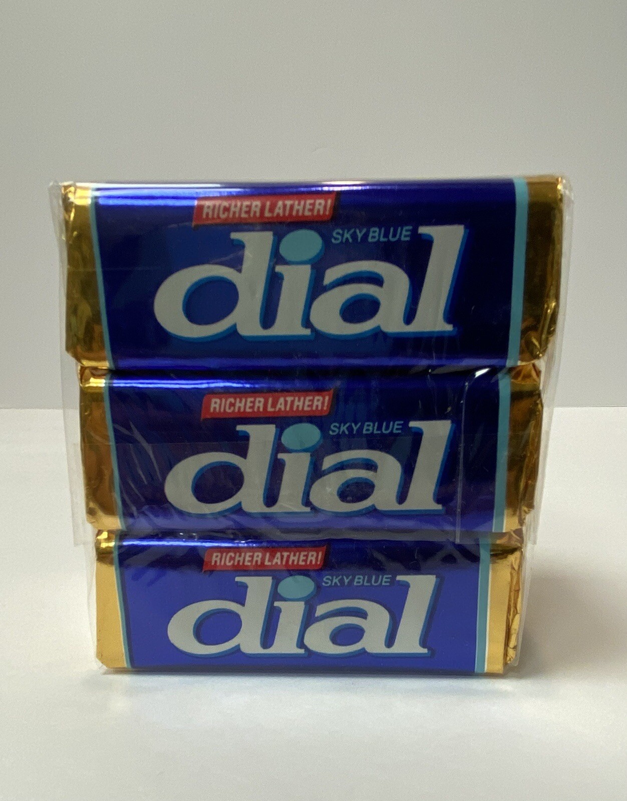 9 NOS Bars Vintage 80s Dial SKY BLUE Bar Soap 3.5oz EACH Movie/Television Prop