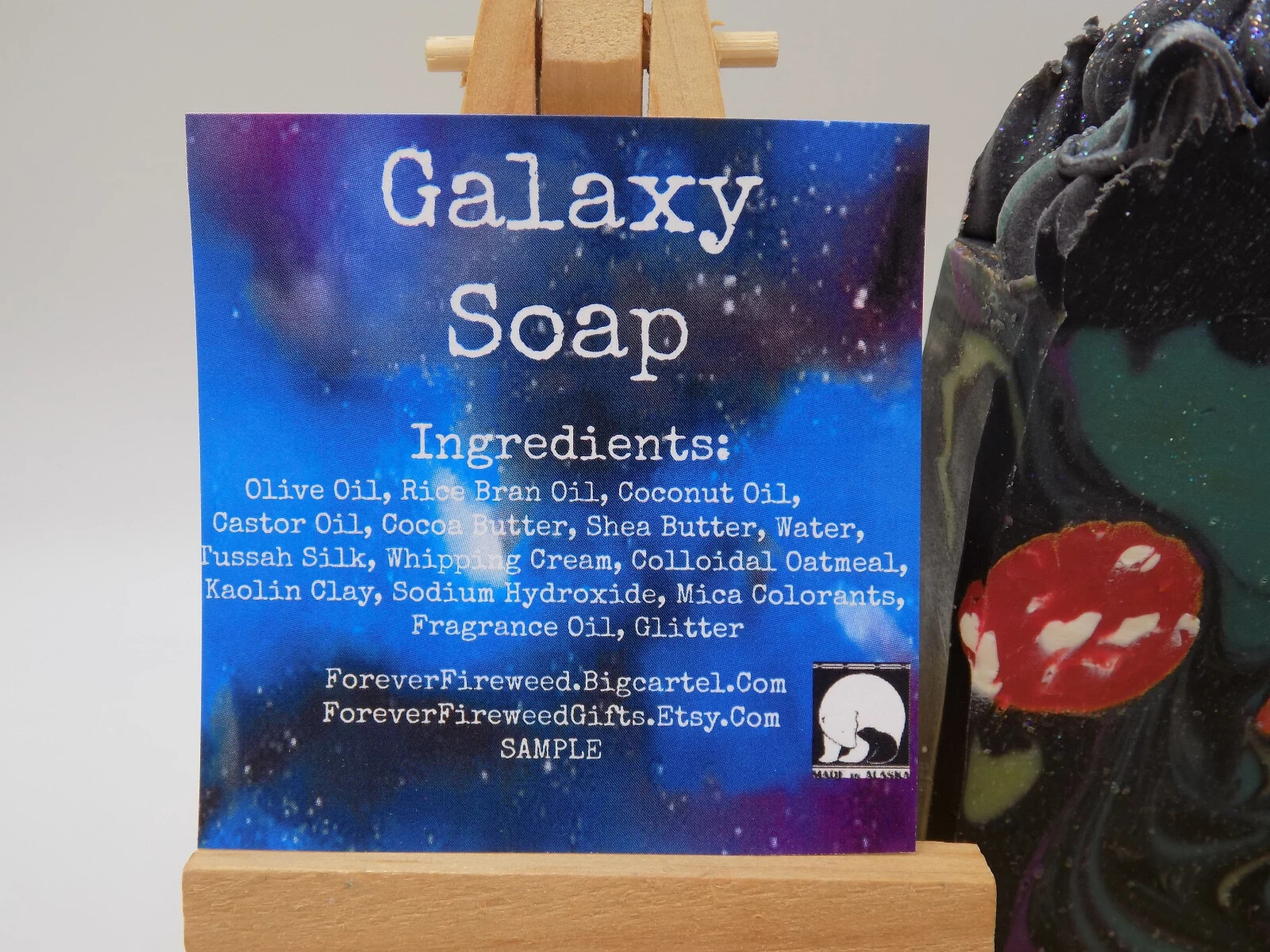 Galaxy Handmade Black Soap