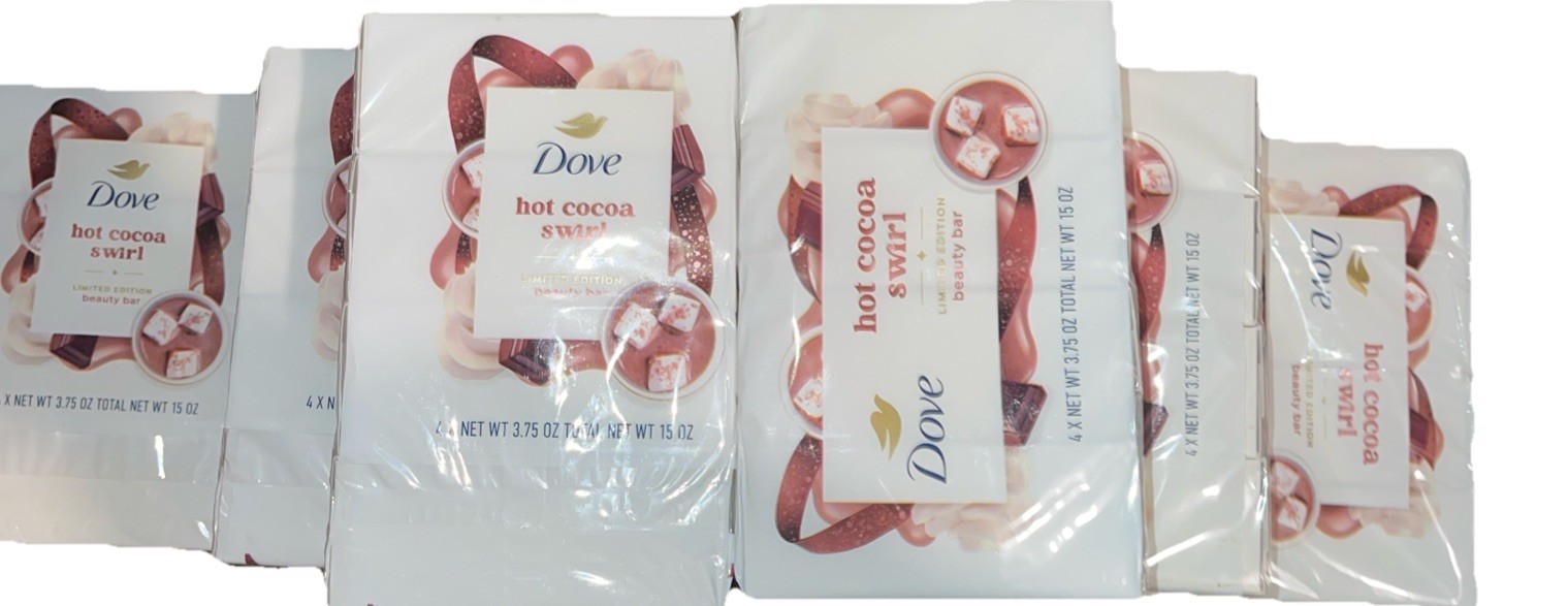 40 Bars Dove Hot Cocoa Swirl Limited Edition Beauty Bar Soap 3.75oz. Lots 40