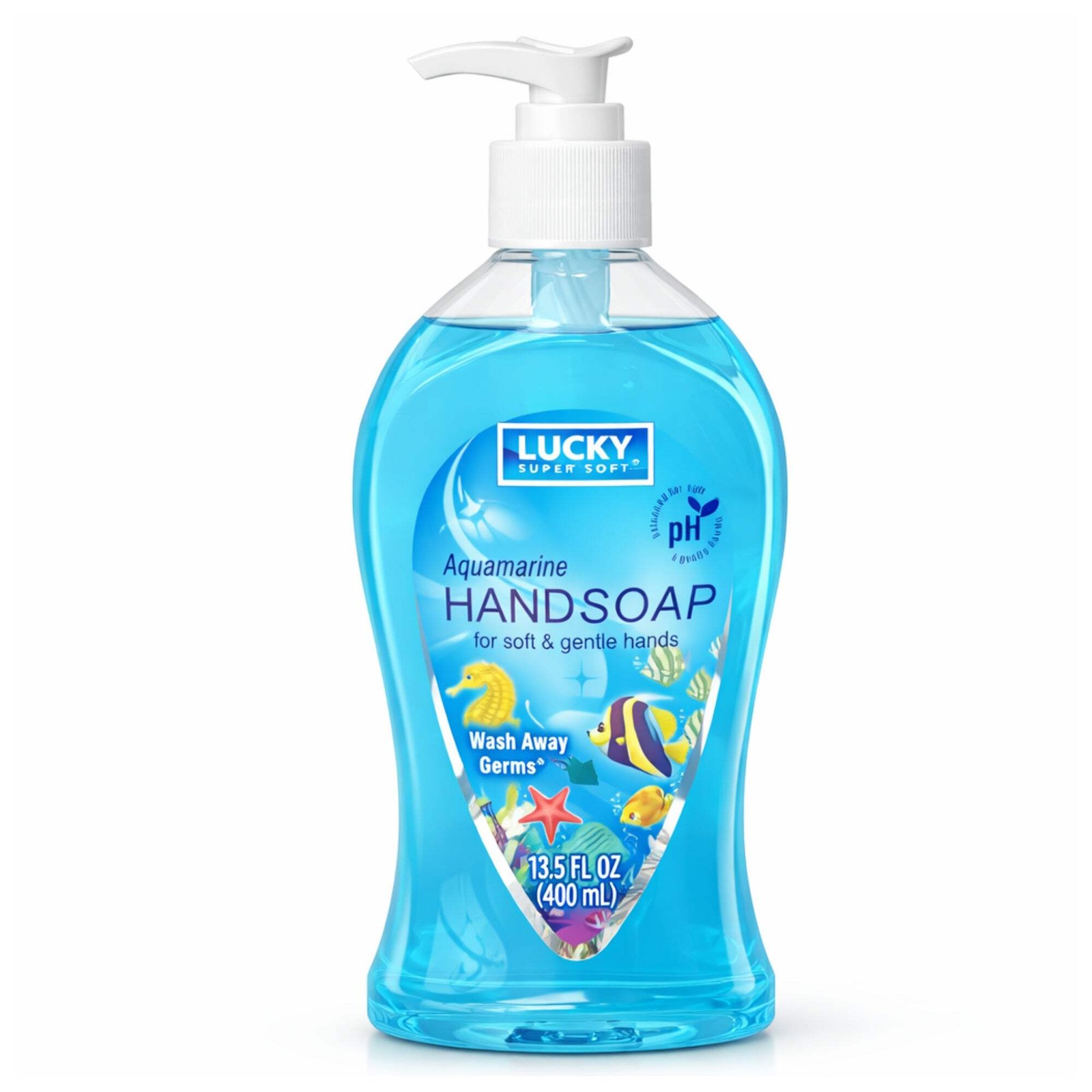 13.5 oz Aquamarine Hand Soap – Gentle Moisturizing Antibacterial Wash