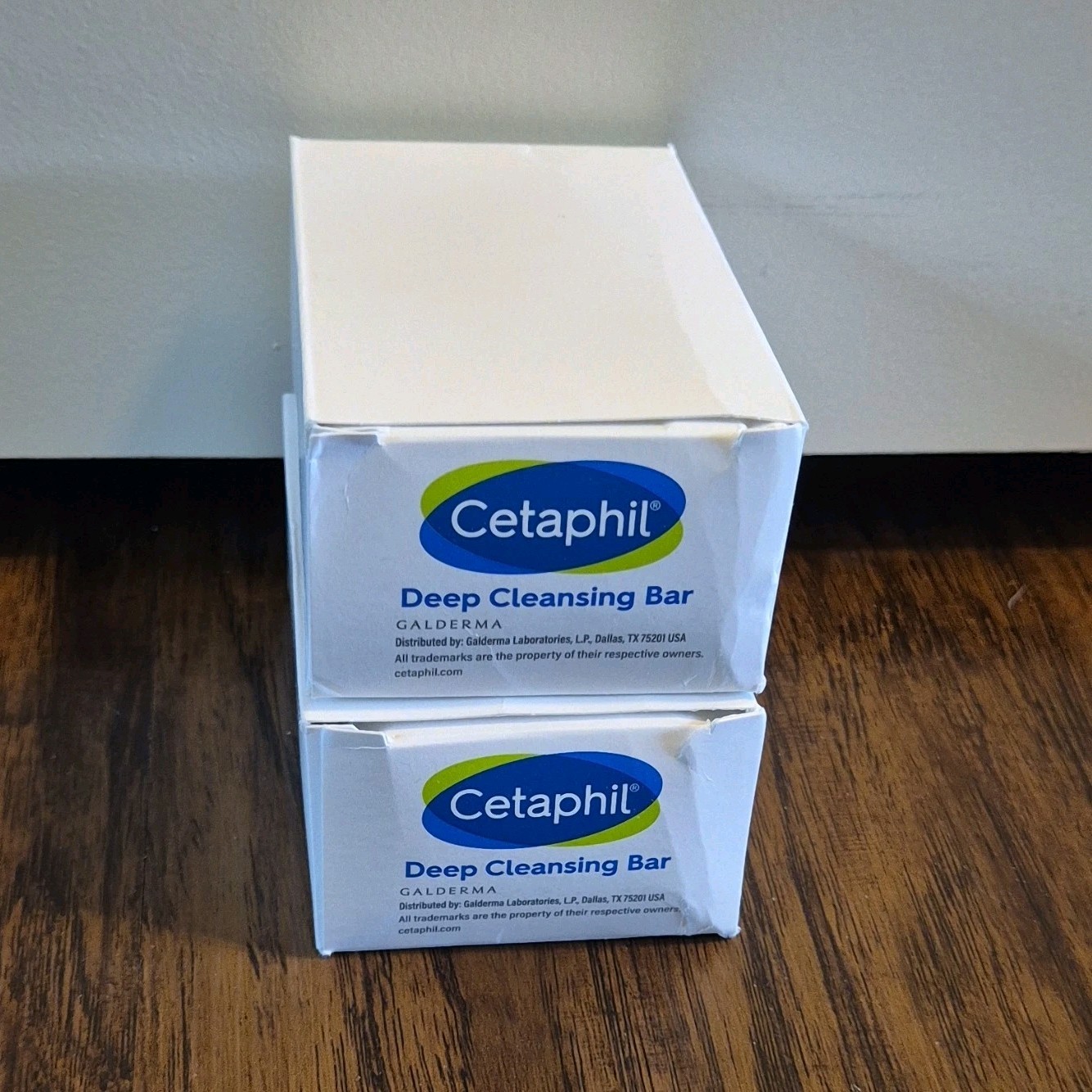 Cetaphil Deep Cleansing Bar Soap White 2 Pack Body Face Hands